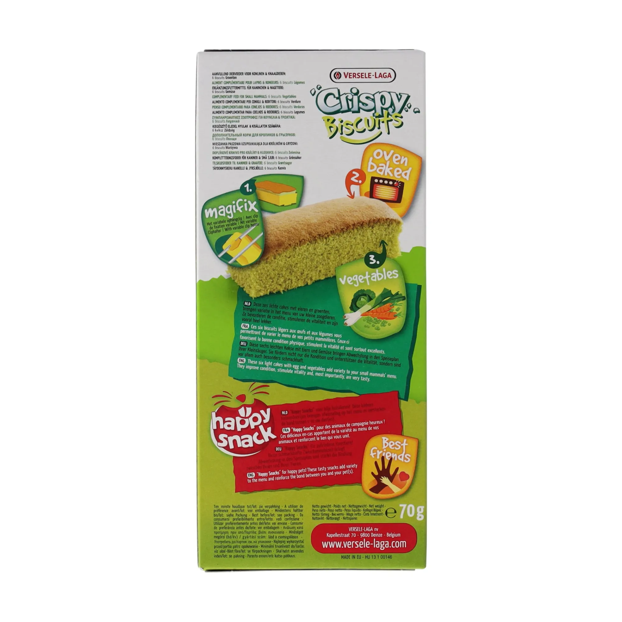 Versele Laga Knaagdieren Snacks>Snack biscuits groente 6st Prestige