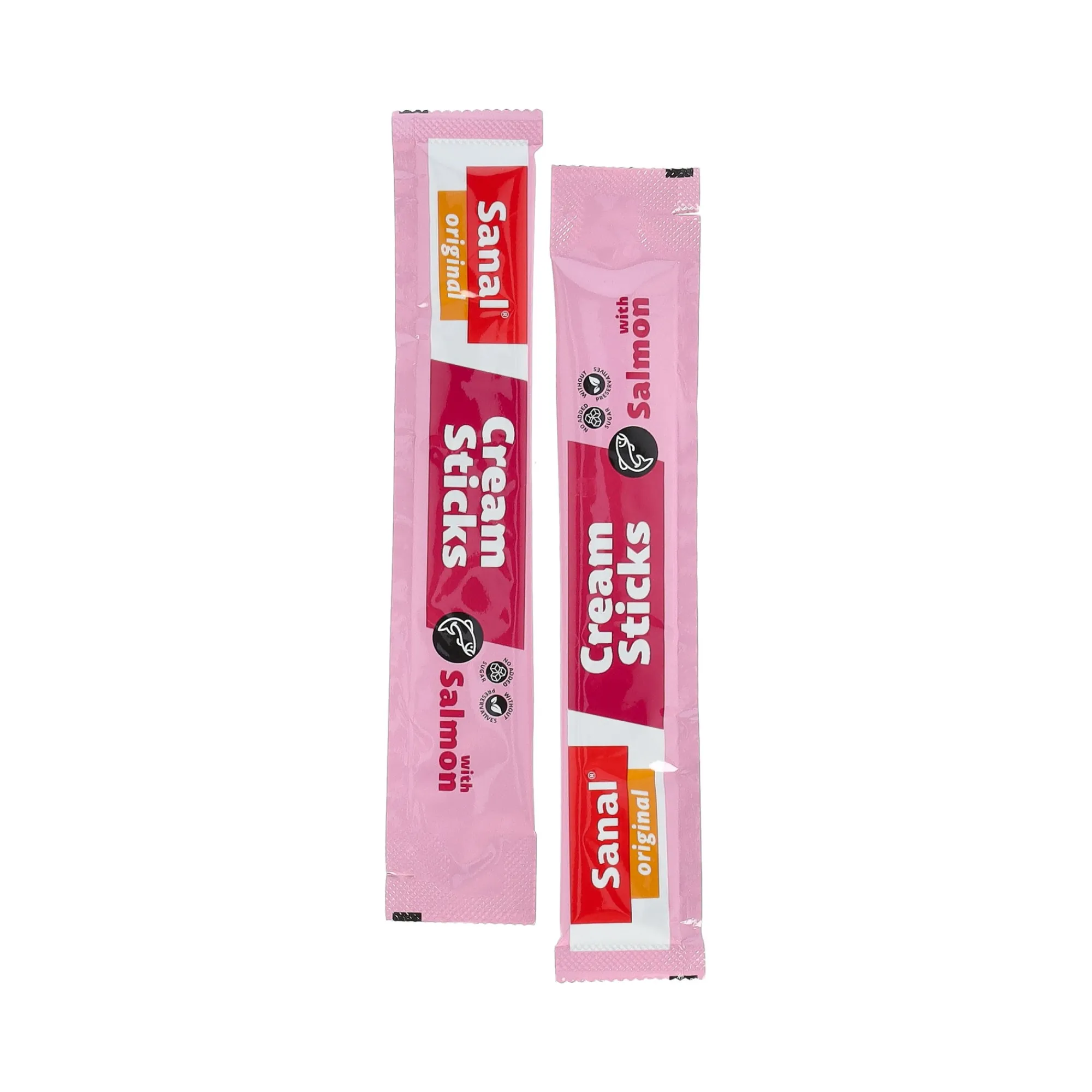 Sanal Kattensnoepjes>Snack kat cream sticks zalm 5St