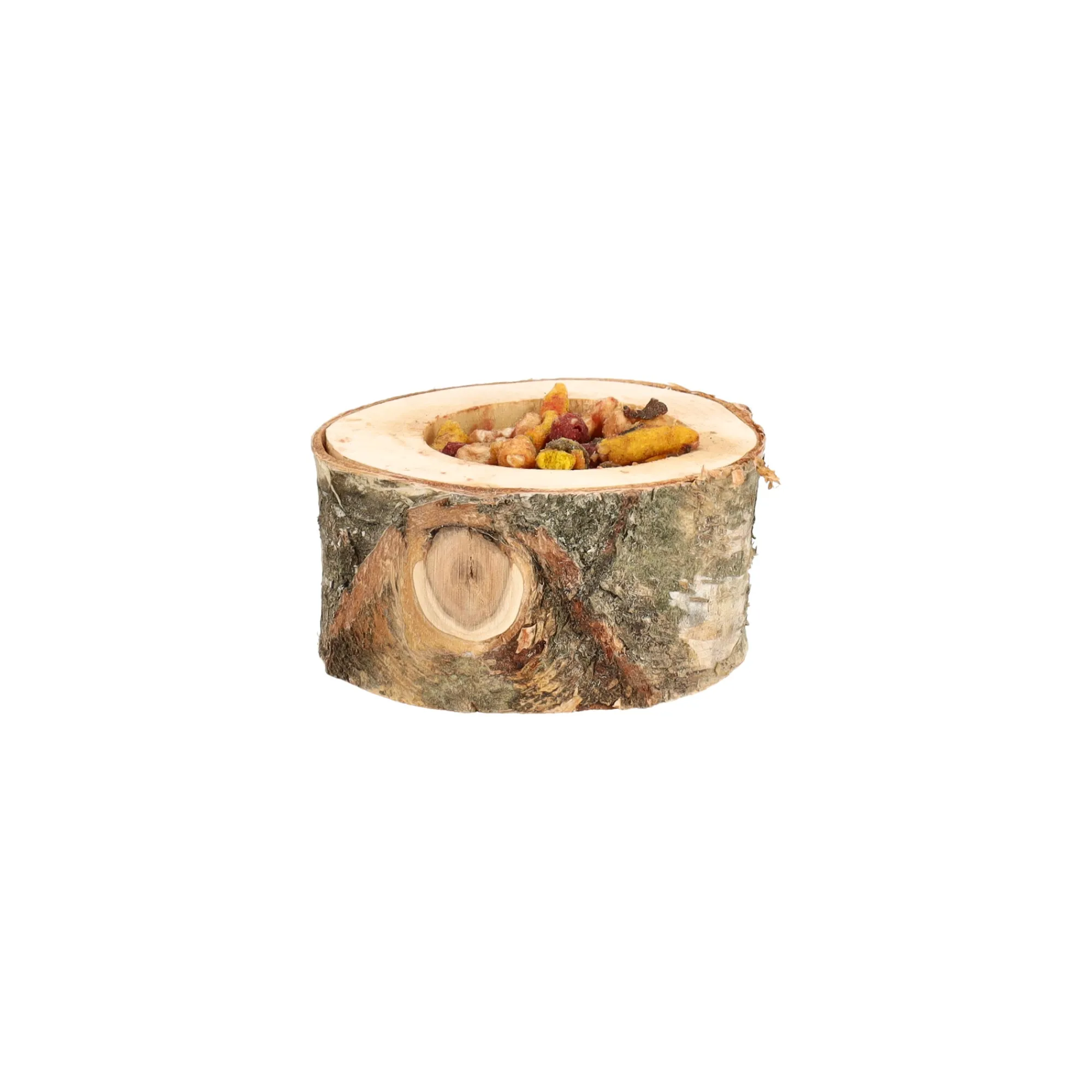 Smulti Knaagdieren Snacks>Snack knaagdier fruitkom hout 120gr