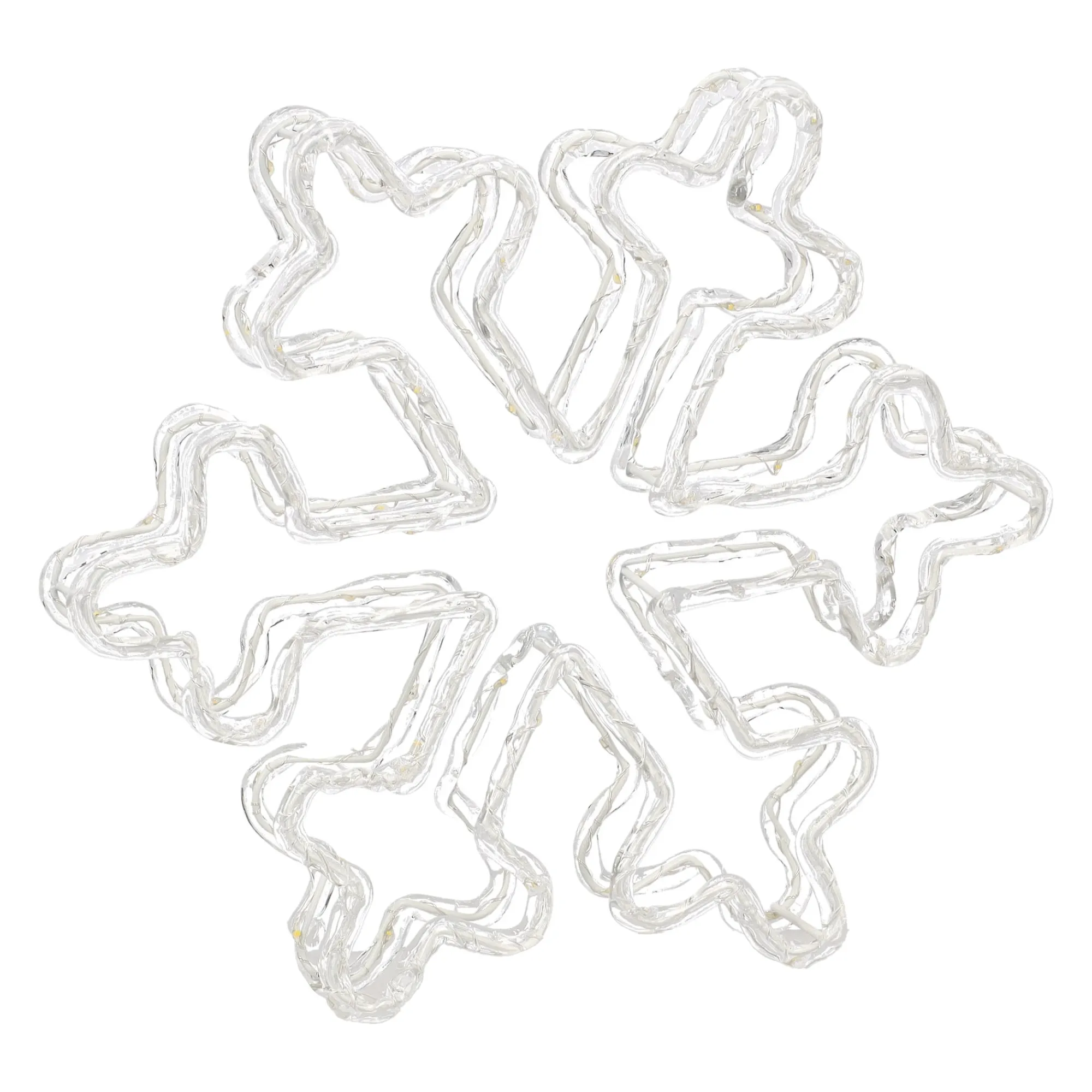 O'malley Kerstdecoratie>Sneeuwvlok acryl 80 LED warm wit