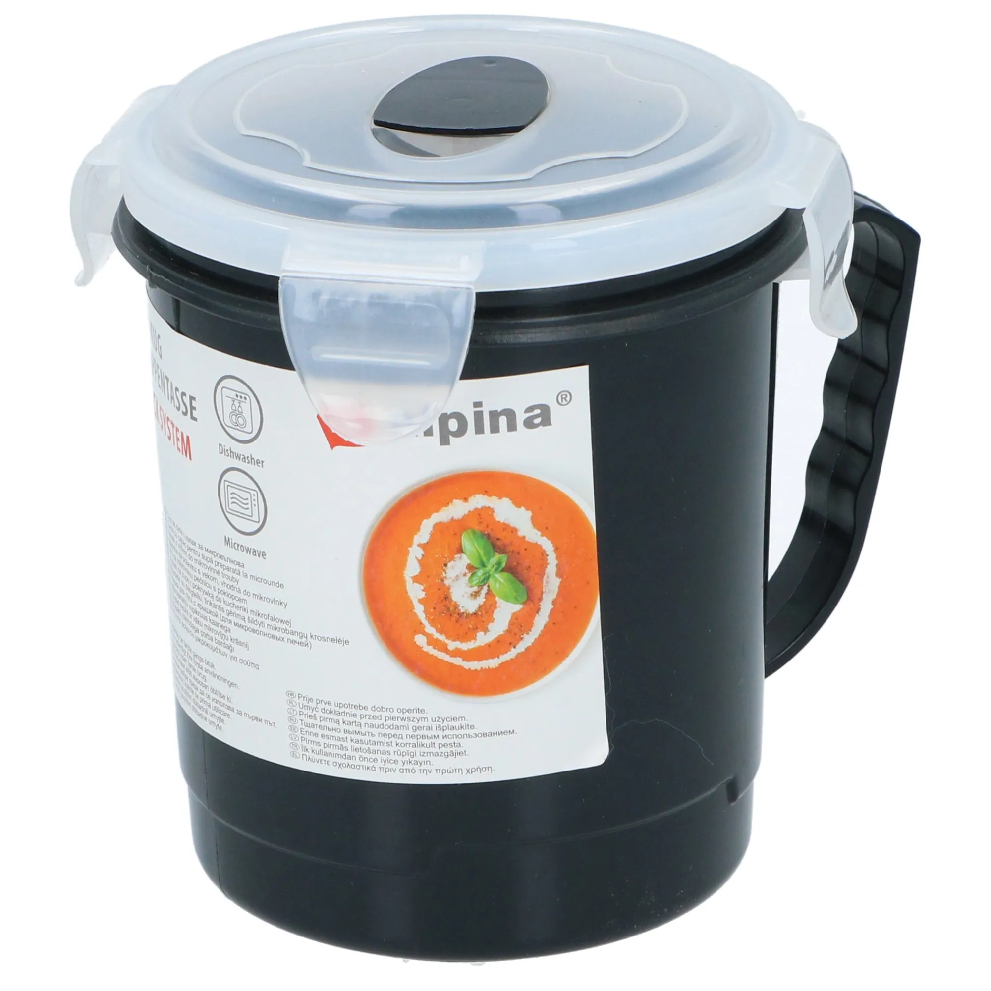 Alpina Opbergen>Soepbeker 600ml assorti