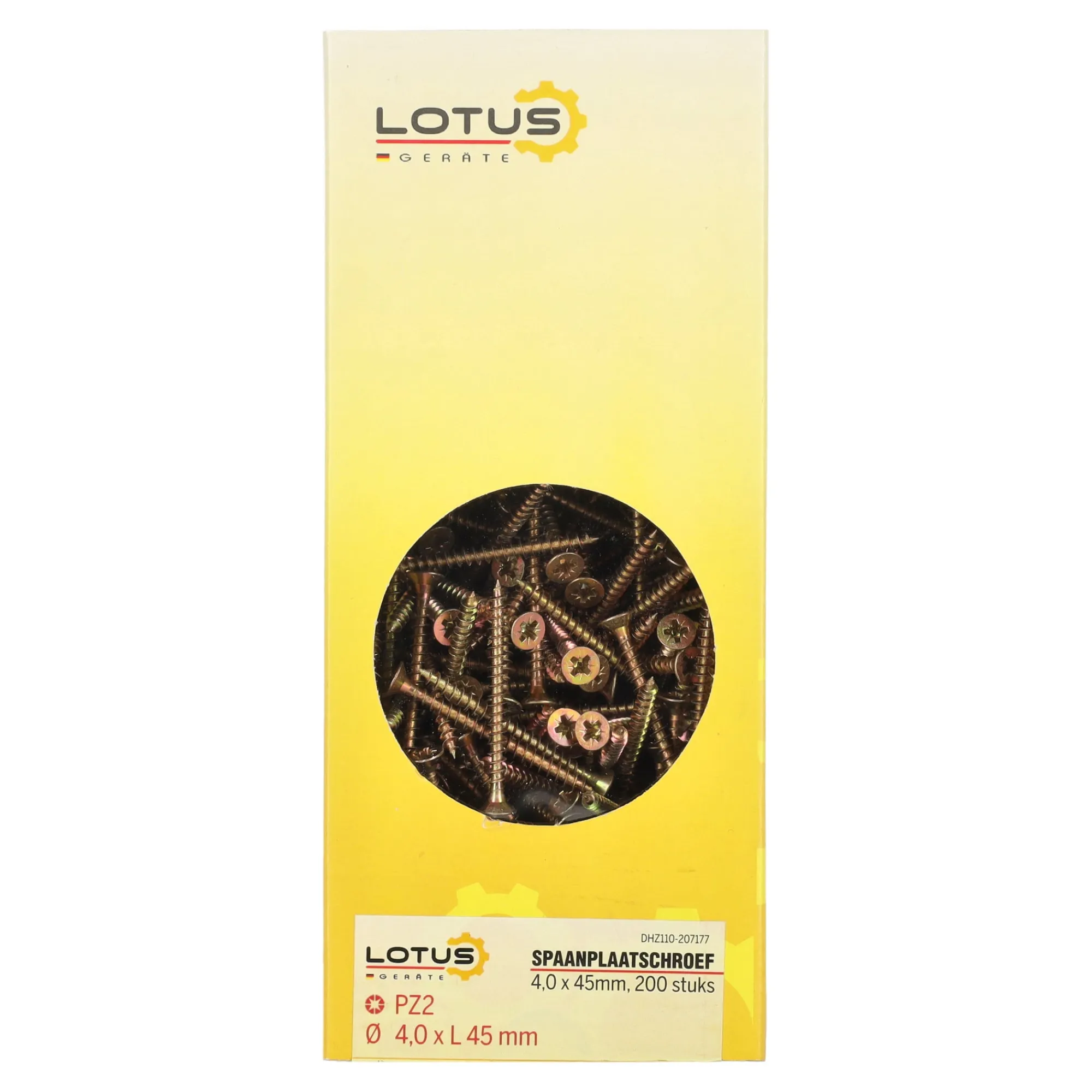 Lotus Bouw>Spaanplaatschroef 4,0 x 45 mm 200st