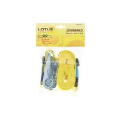 Lotus Transport>Spanband 25 mm 5 m met ratel en S-haak