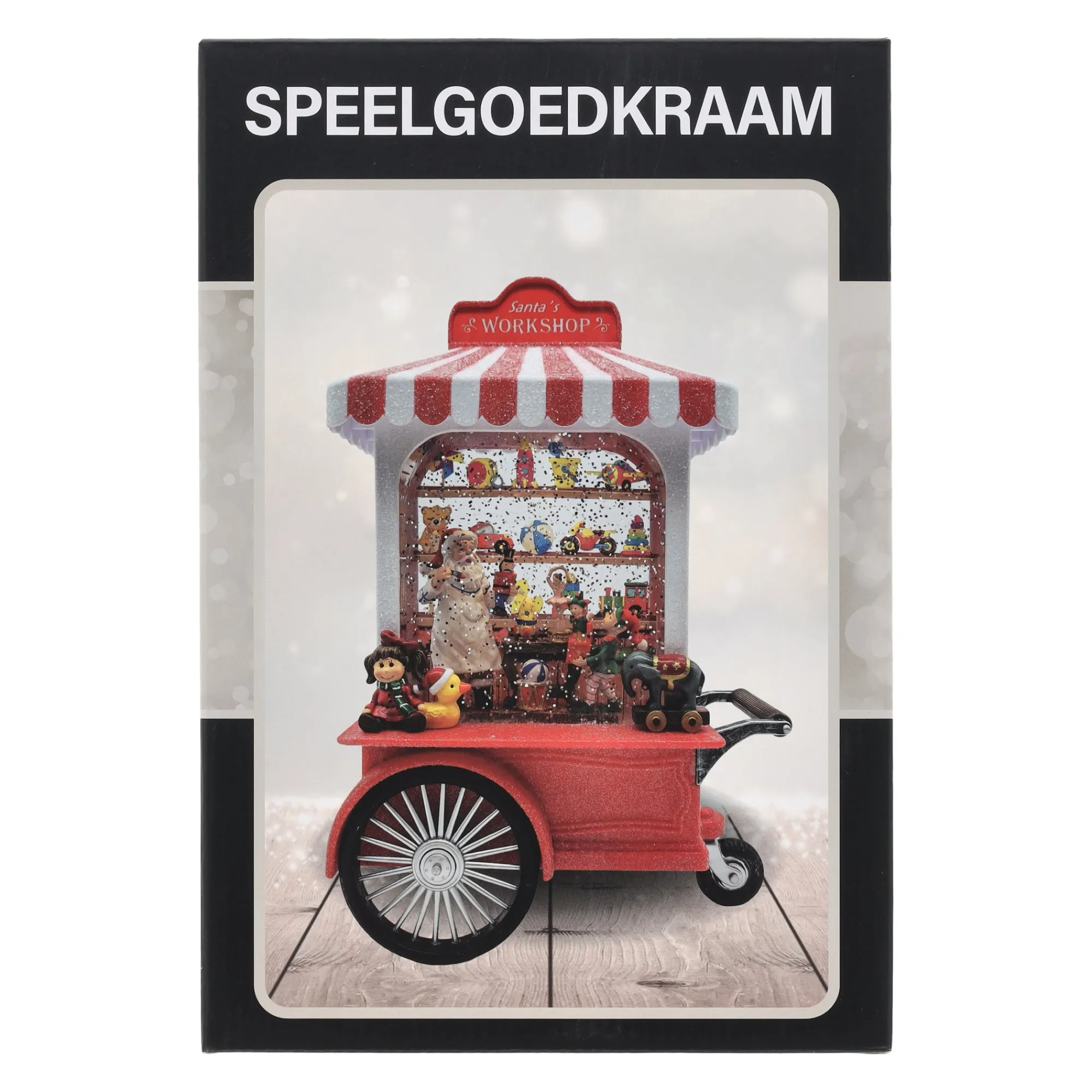 O'malley Kerstdecoratie>Speelgoedkraam glitter 28 cm