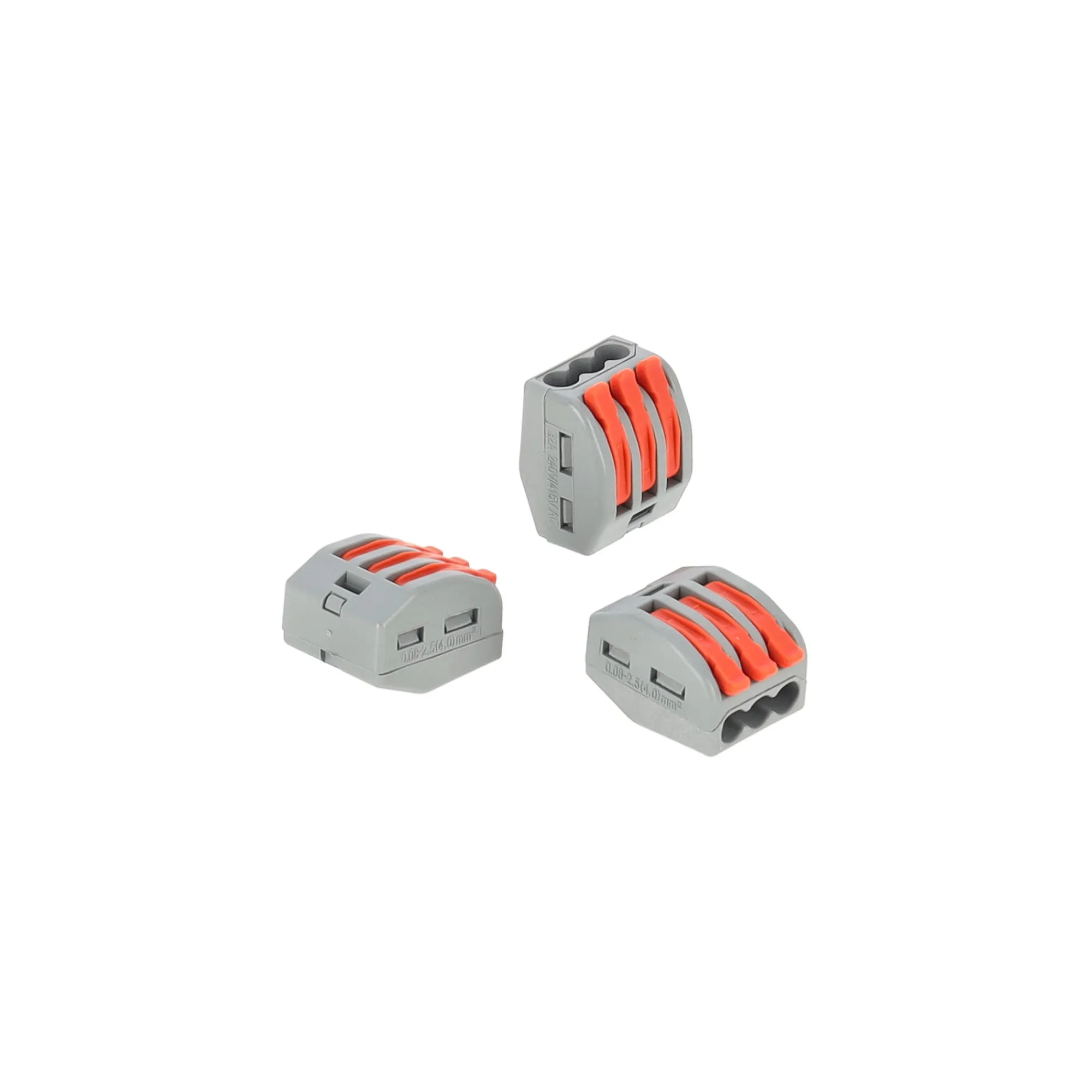 Diamant Installatiemateriaal>Steekklem hendel oranje 3x0.5x4mm 10st