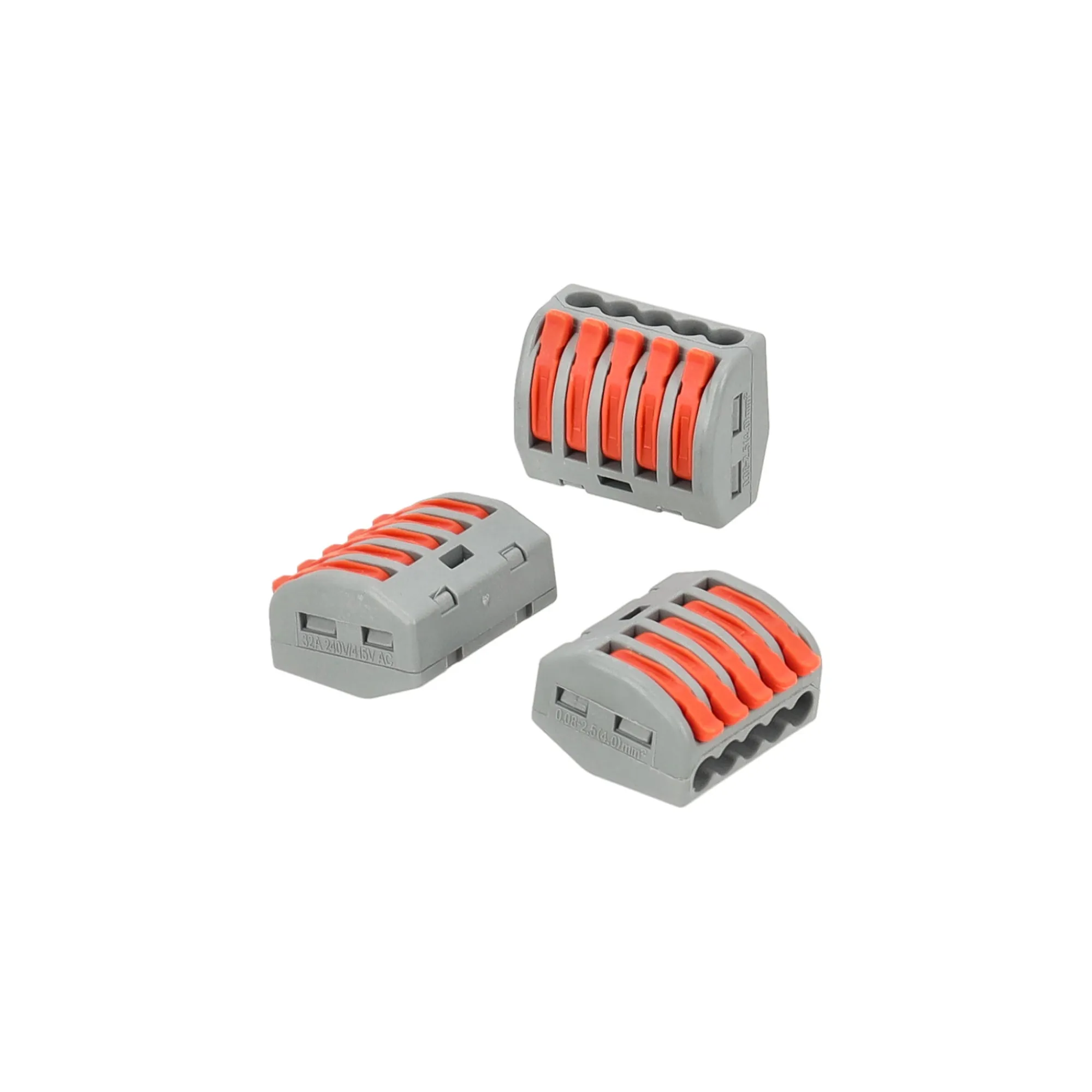 Diamant Installatiemateriaal>Steekklem hendel oranje 5x0.5x4mm 10st