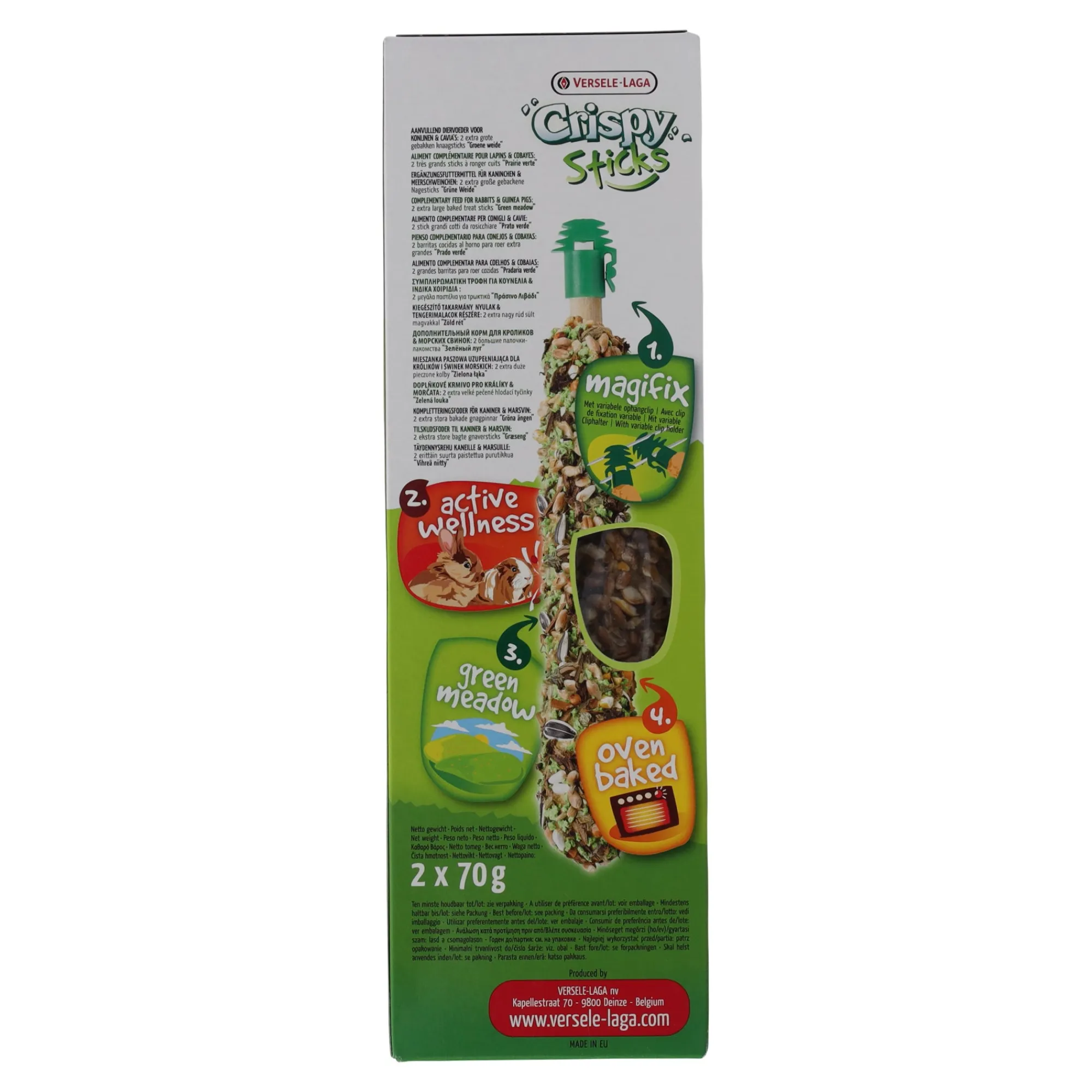 Versele Laga Knaagdieren Snacks>Sticks mega konijn-cavia gr. weide 2st
