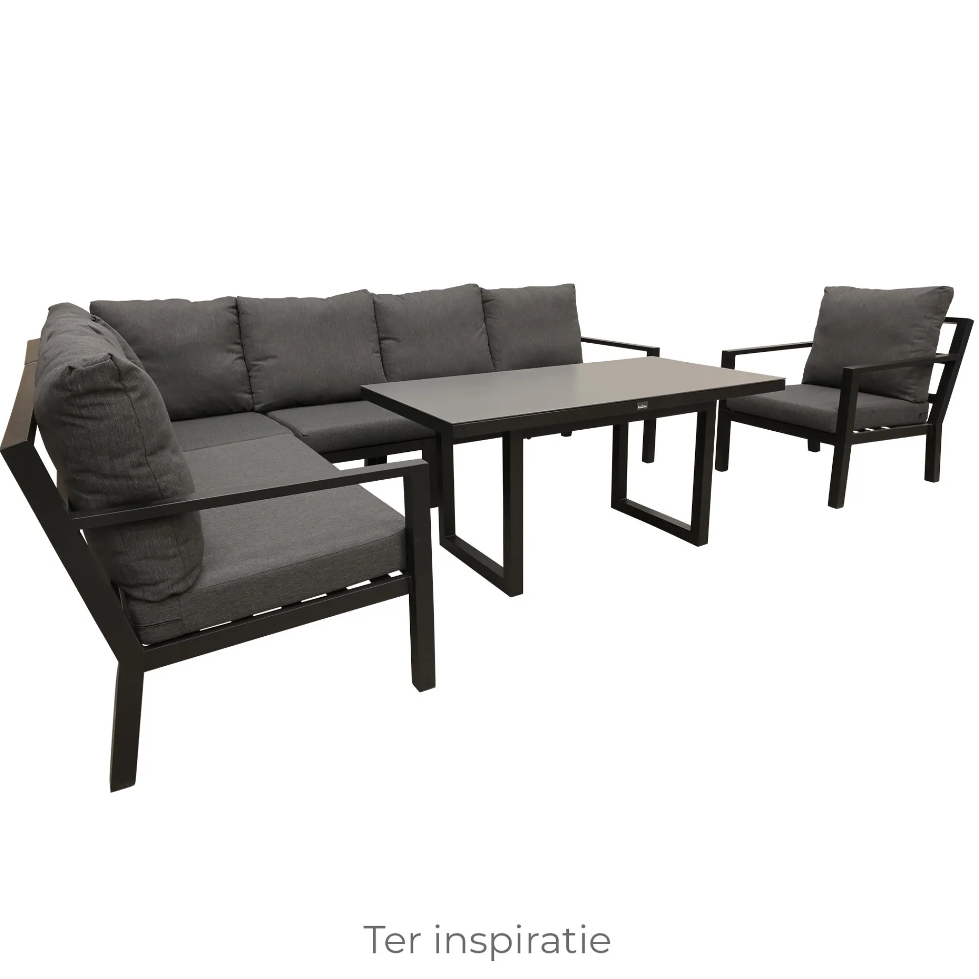 Bois le Duc Tuinstoelen|Loungesets>Stoel Brozzi zwart +kussens