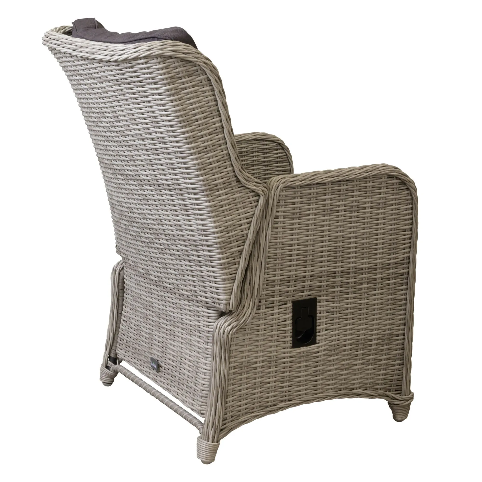 Bois le Duc Tuinstoelen>Stoel Cimino verstelbaar white grey met kussen