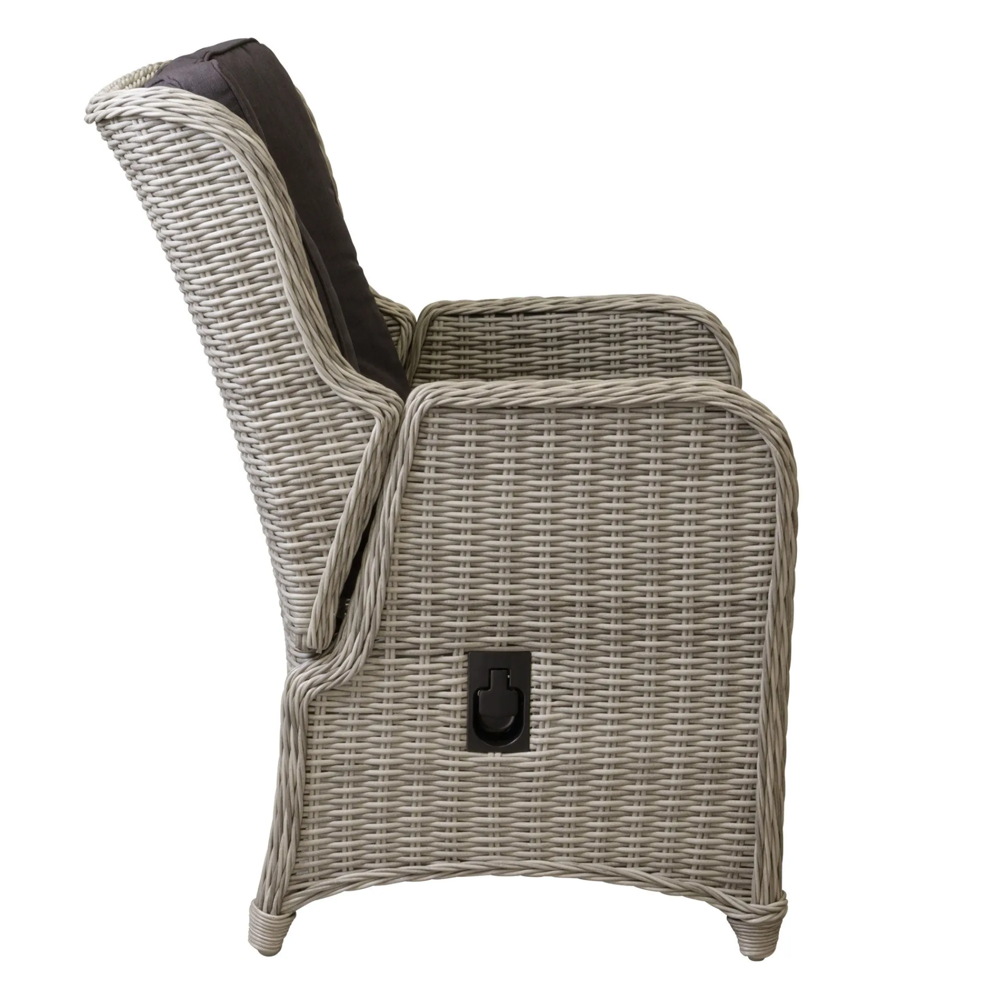 Bois le Duc Tuinstoelen>Stoel Cimino verstelbaar white grey met kussen