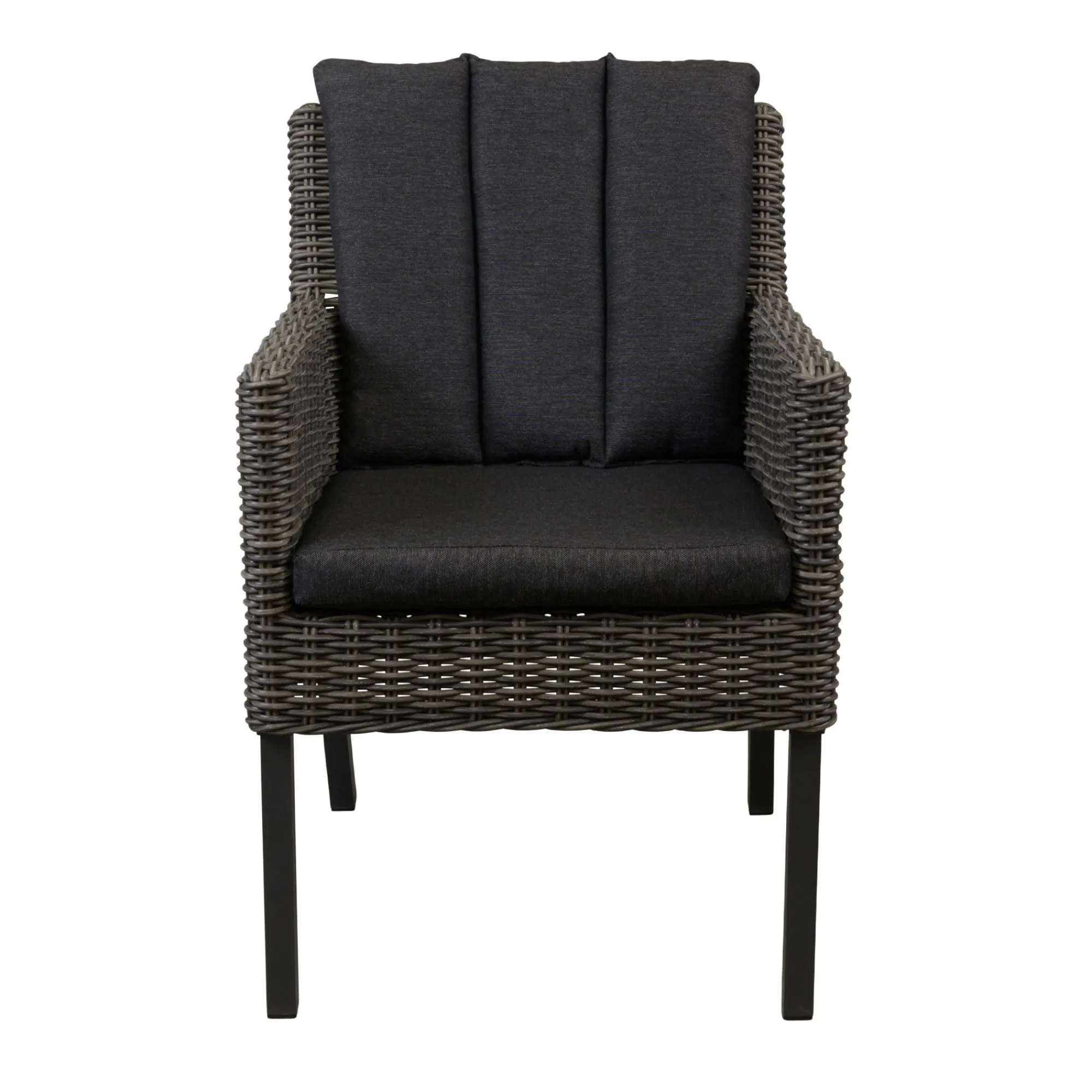 Bois le Duc Tuinstoelen>Stoel Deconta willow grey met kussen