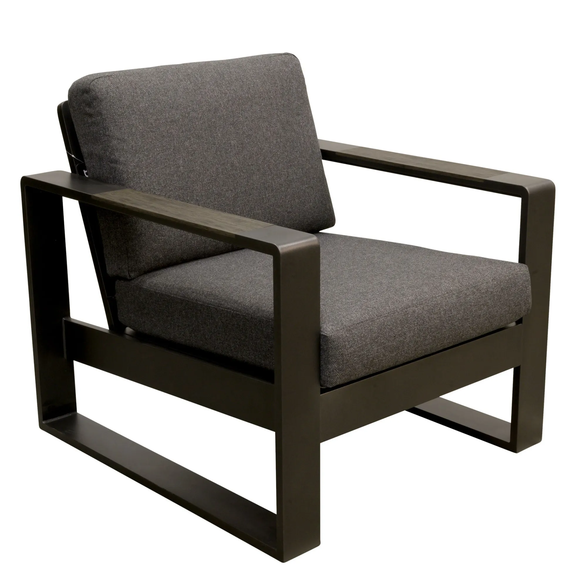 Bois le Duc Tuinstoelen|Loungesets>Stoel Malviza antraciet met kussens