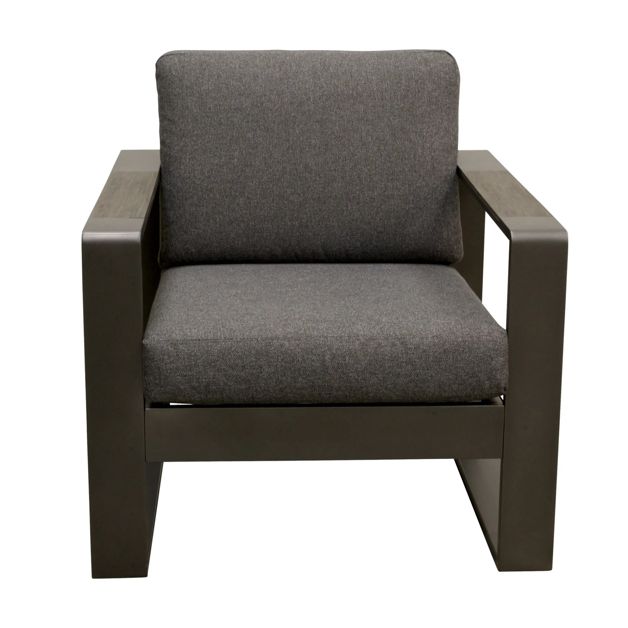 Bois le Duc Tuinstoelen|Loungesets>Stoel Malviza antraciet met kussens