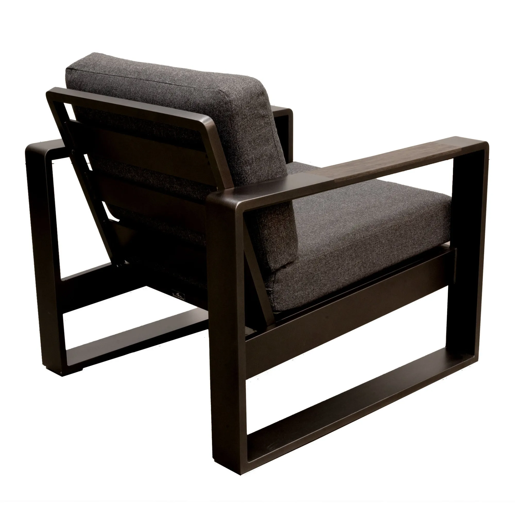 Bois le Duc Tuinstoelen|Loungesets>Stoel Malviza antraciet met kussens