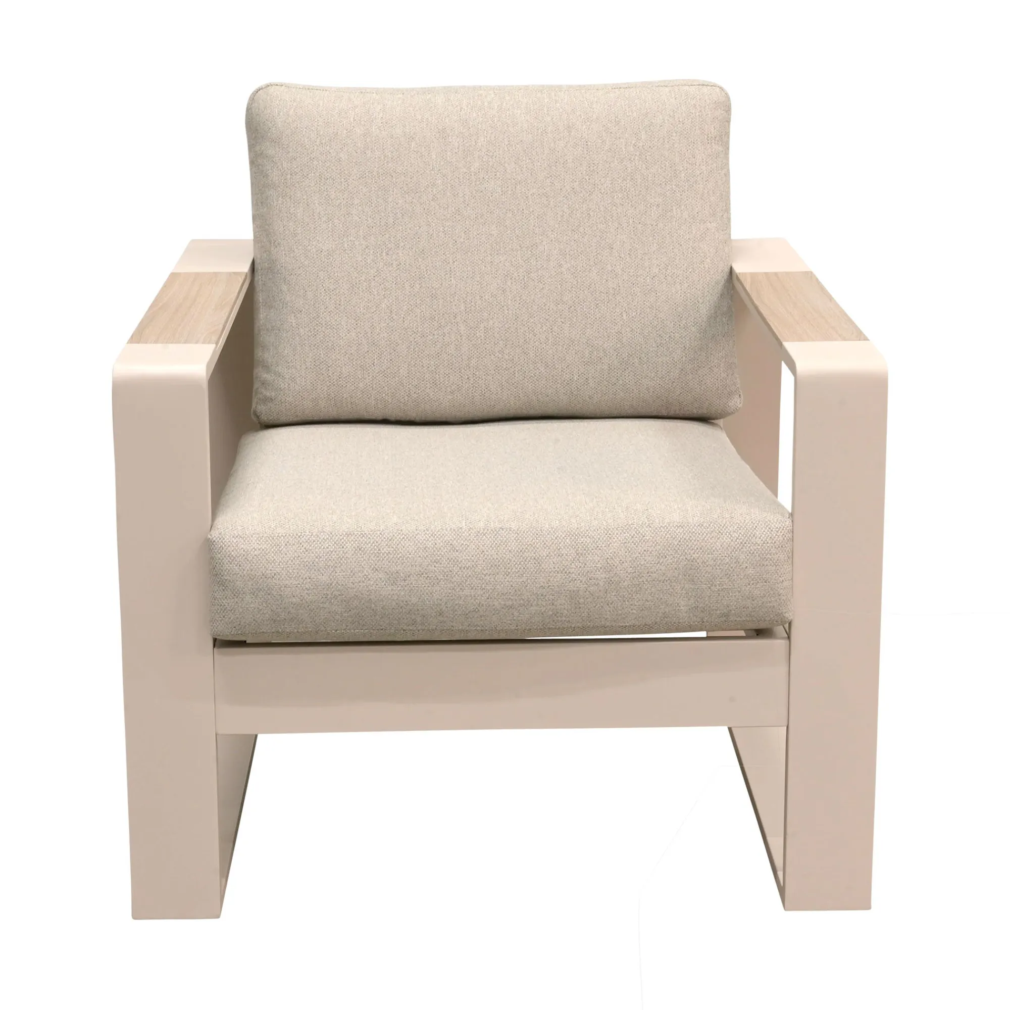 Bois le Duc Loungesets|Tuinstoelen>Stoel Malviza latte met kussens