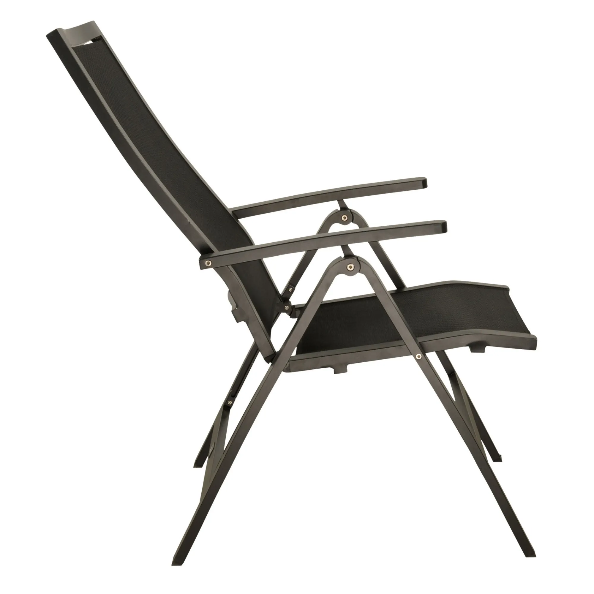 Bois le Duc Tuinstoelen>Stoel standen Casera zwart/antra