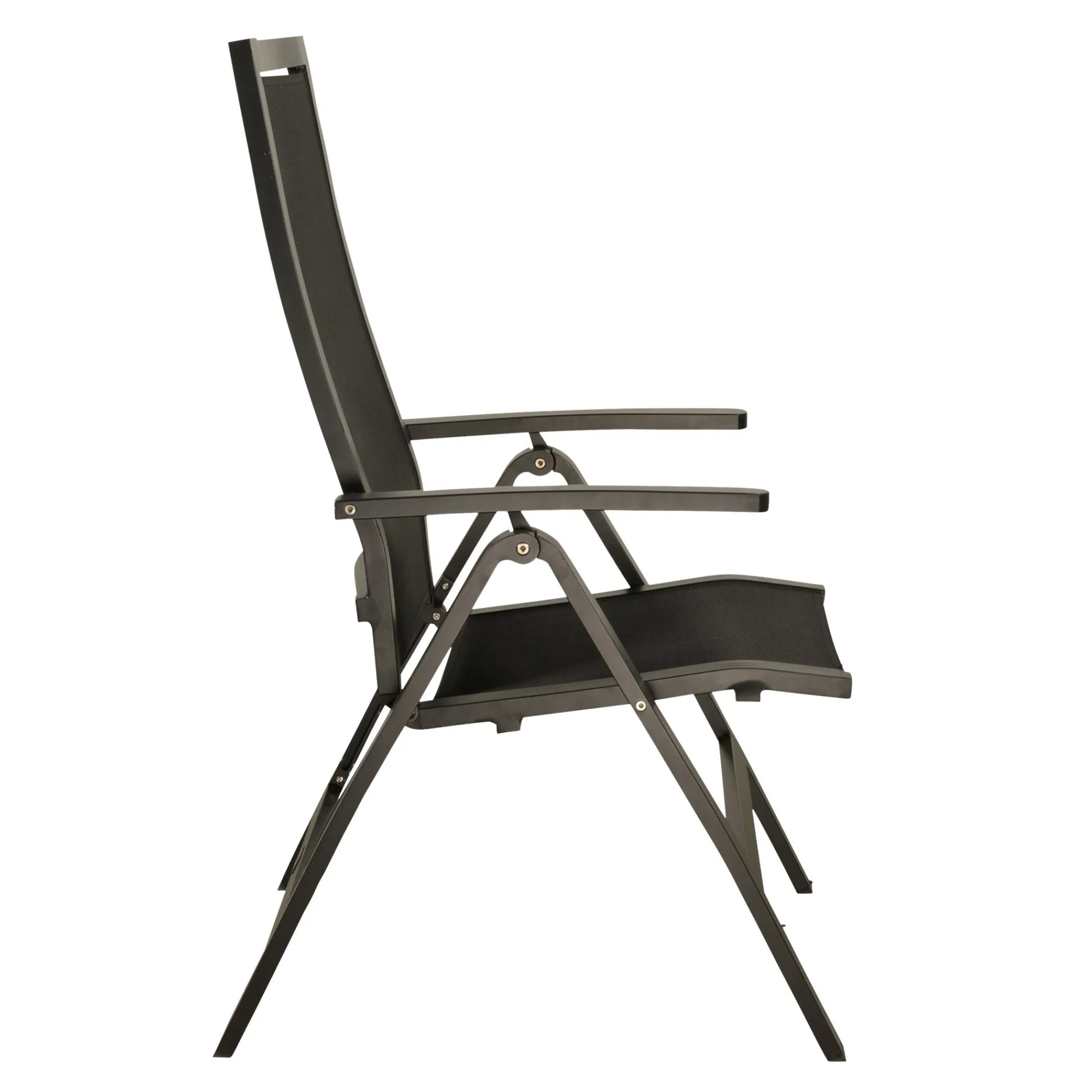 Bois le Duc Tuinstoelen>Stoel standen Casera zwart/antra