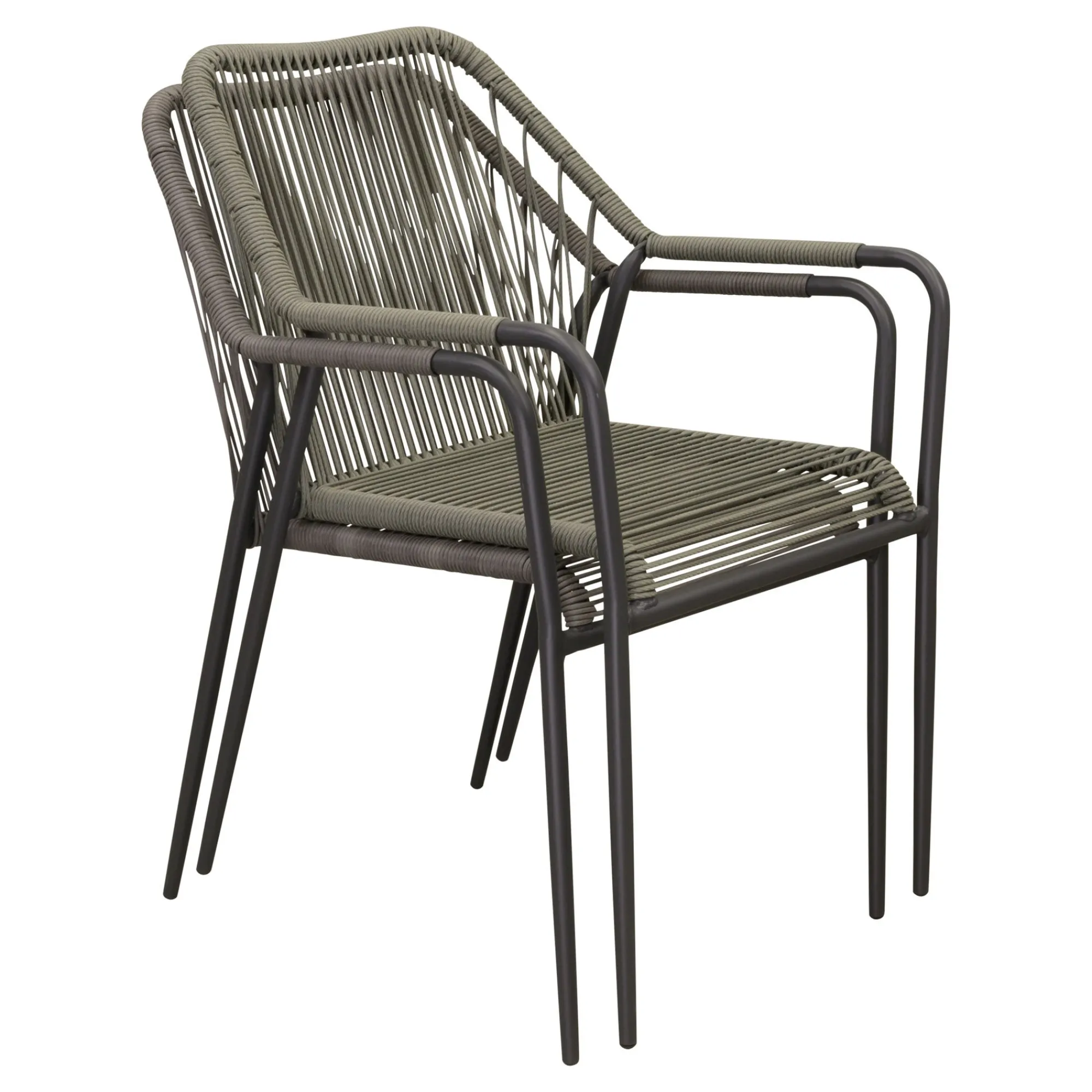 Bois le Duc Tuinstoelen>Stoel stapel Alano antraciet