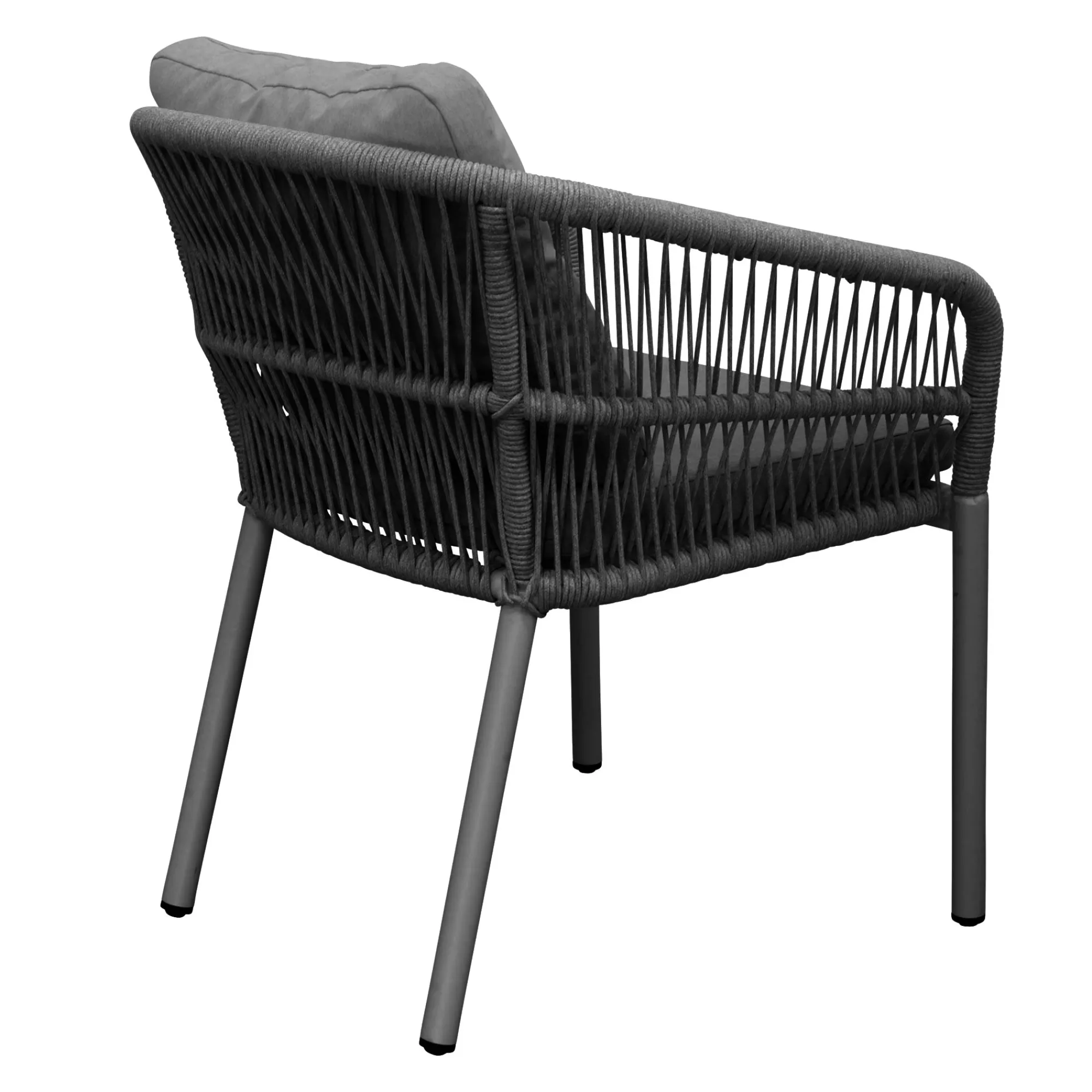 Bois le Duc Tuinstoelen>Stoel Stapel Barzio antraciet met kussen