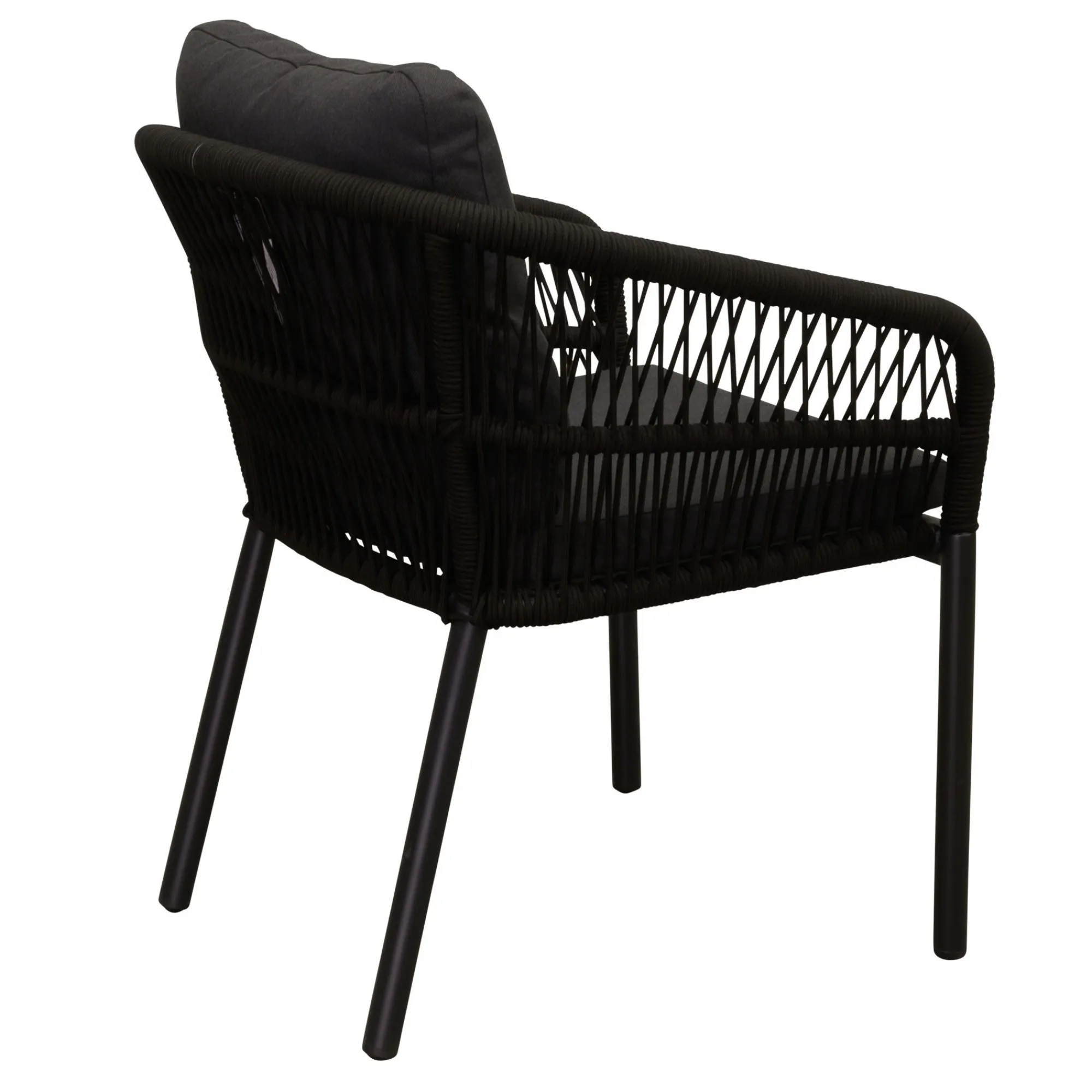 Bois le Duc Tuinstoelen>Stoel stapel Barzio zwart met kussen