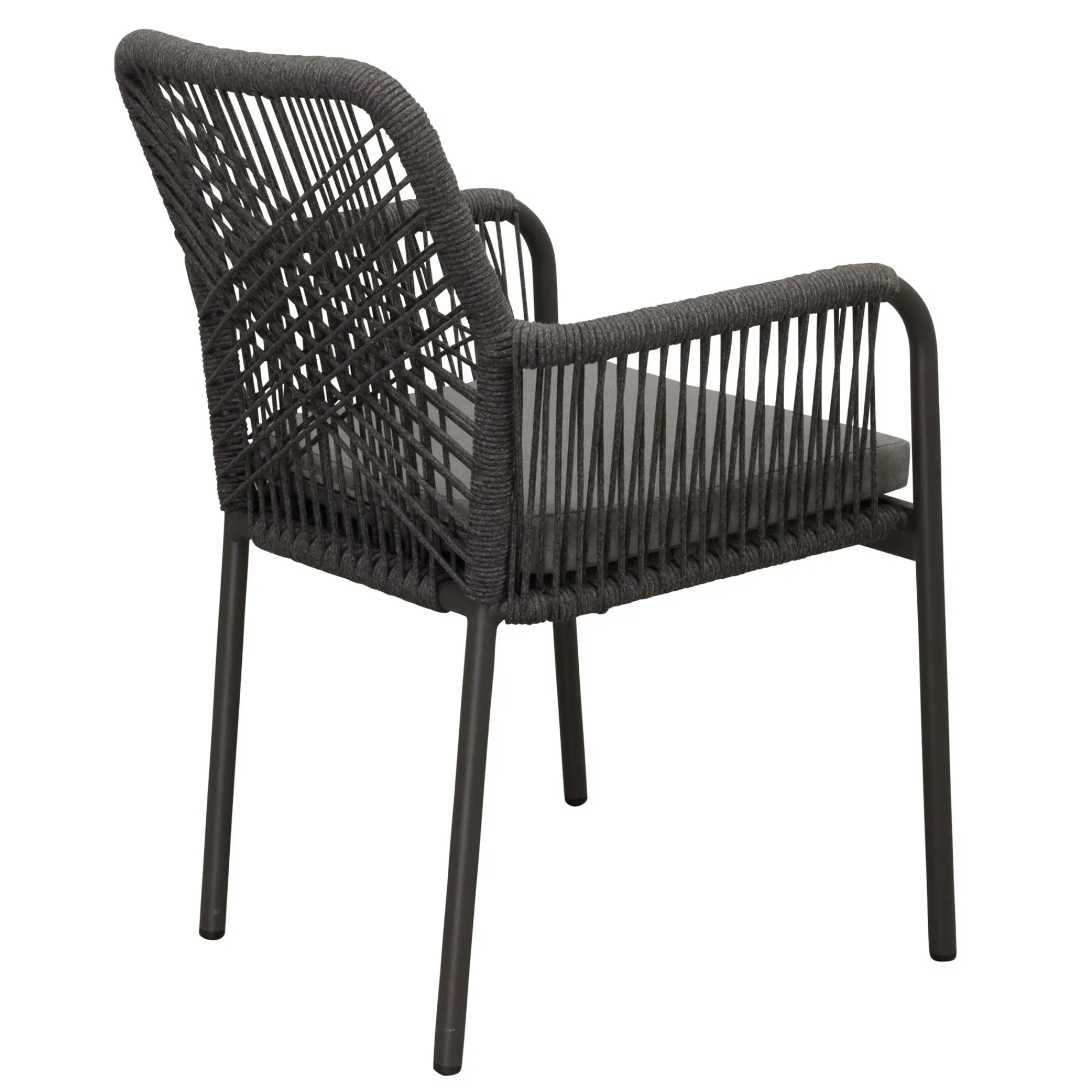Bois le Duc Tuinstoelen>Stoel Stapel Marone antraciet met kussen