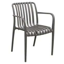 Bois le Duc Tuinstoelen>Stoel stapel Piolo antraciet