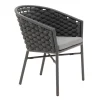 Bois le Duc Tuinstoelen>Stoel Stapel Serina antraciet met kussen