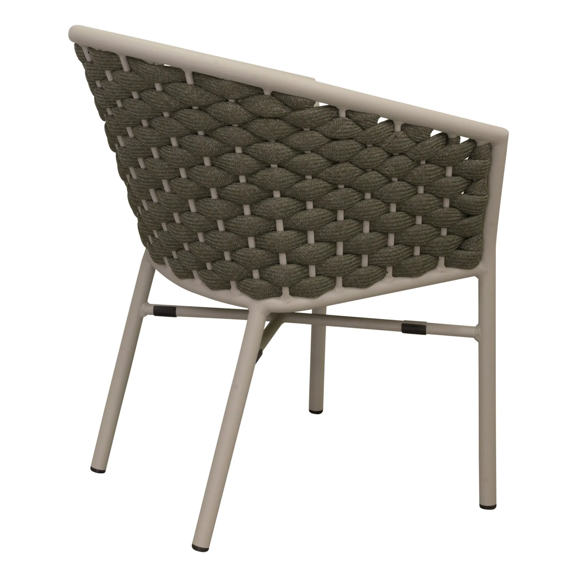 Bois le Duc Tuinstoelen>Stoel Stapel Serina milky grey met kussen
