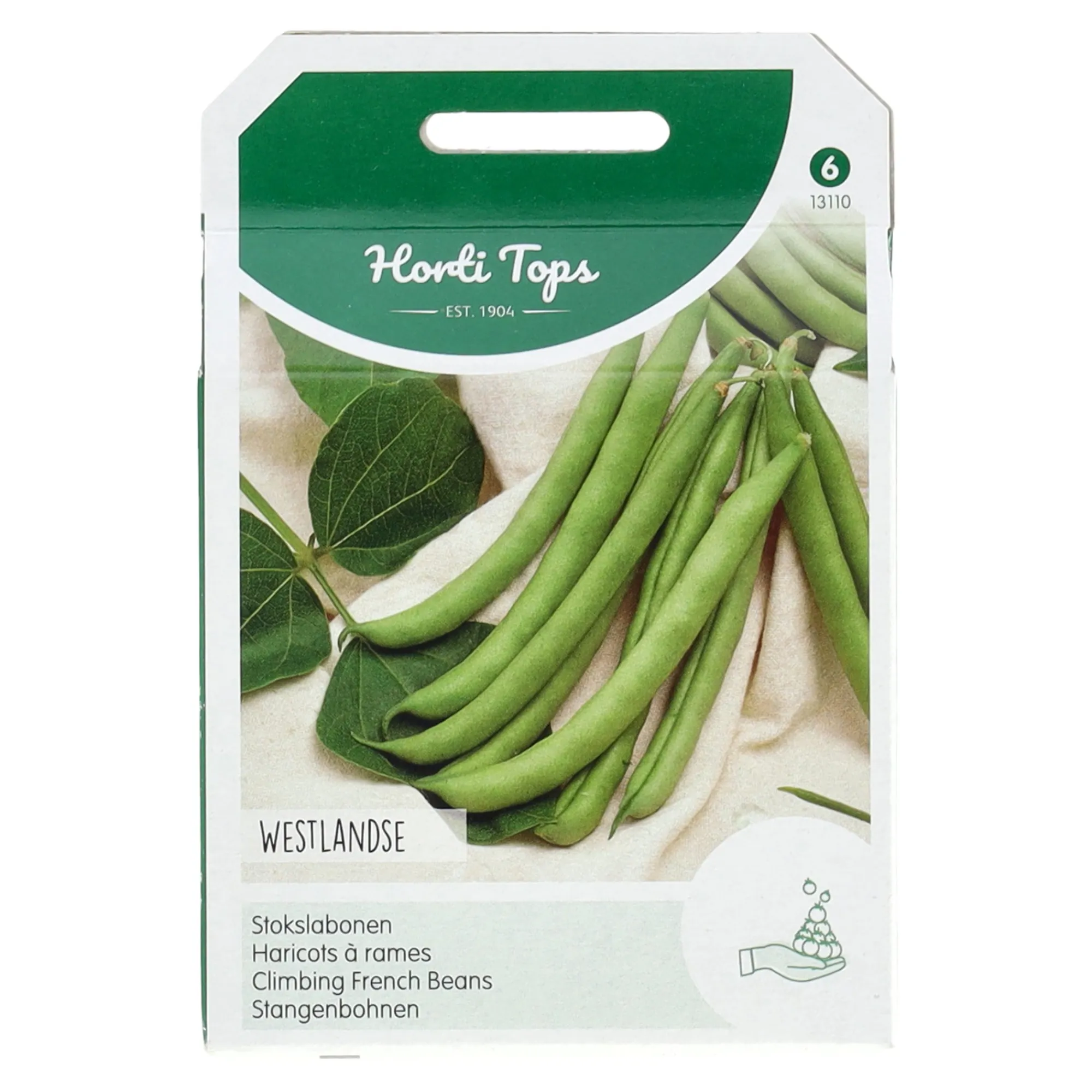 Horti Tops Moestuin>Stokslabonen Westlandse dubbel zonder draad