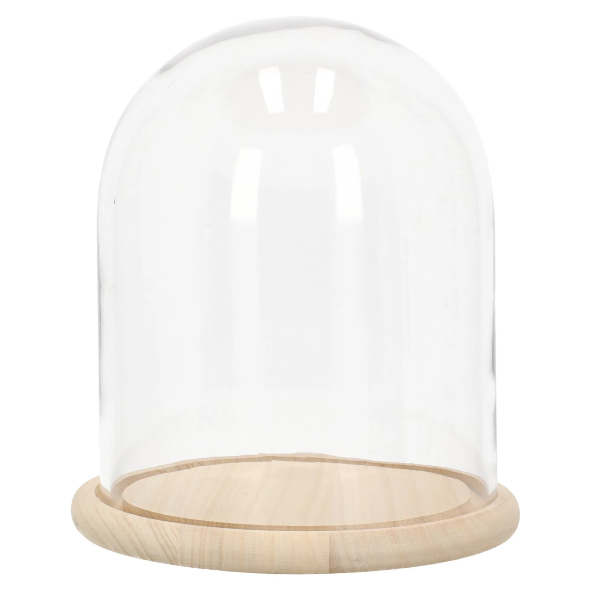 Woondecoratie>Stolp glas nature 23 x 27 cm