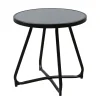Bois le Duc Tuintafels>Tafel bijzet Talone 52cm zwart
