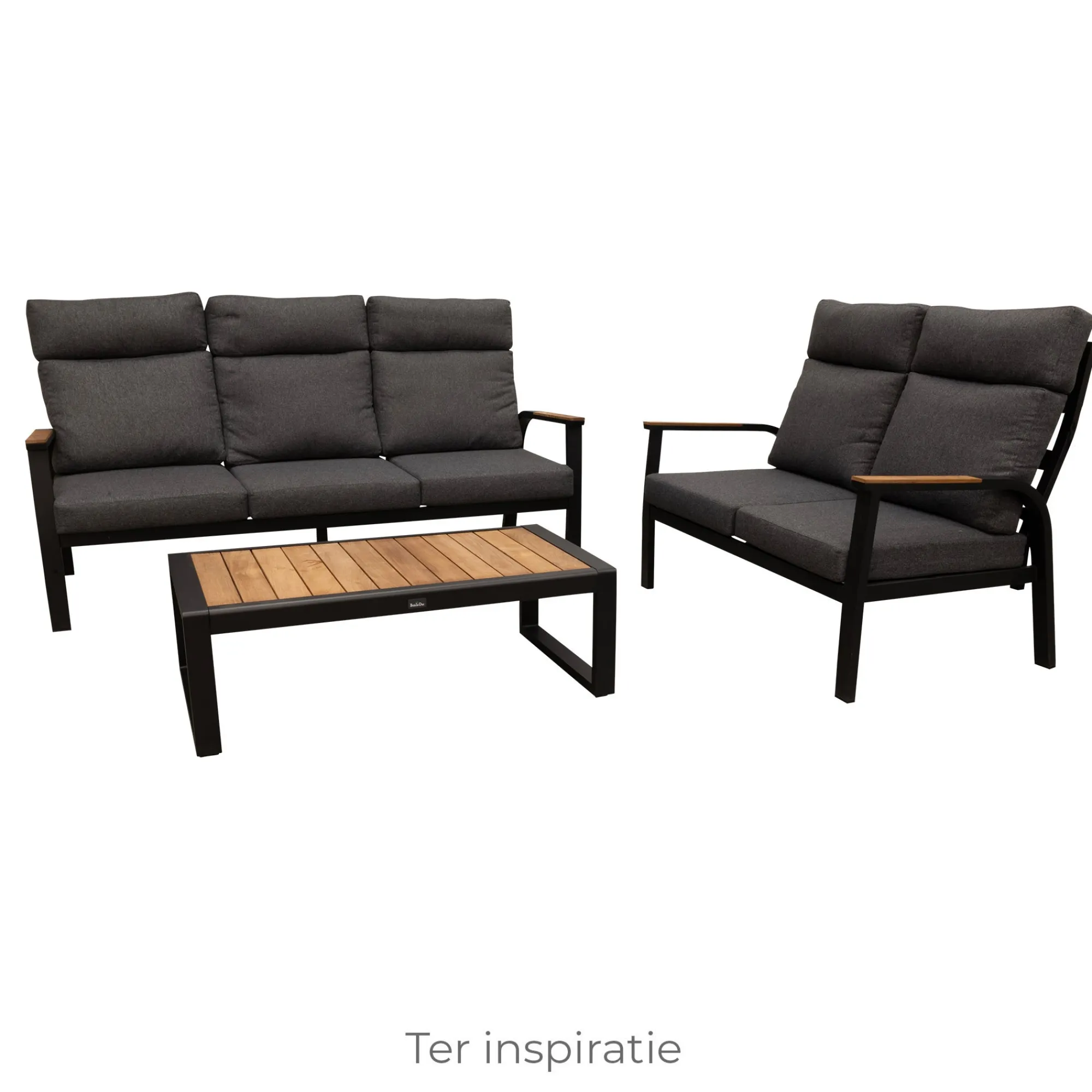Bois le Duc Tuintafels|Loungesets>Tafel Harston 113x62cm zwart