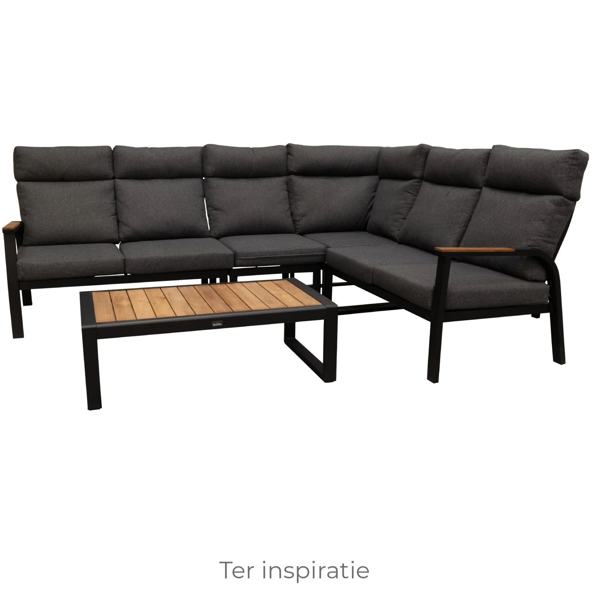 Bois le Duc Tuintafels|Loungesets>Tafel Harston 113x62cm zwart