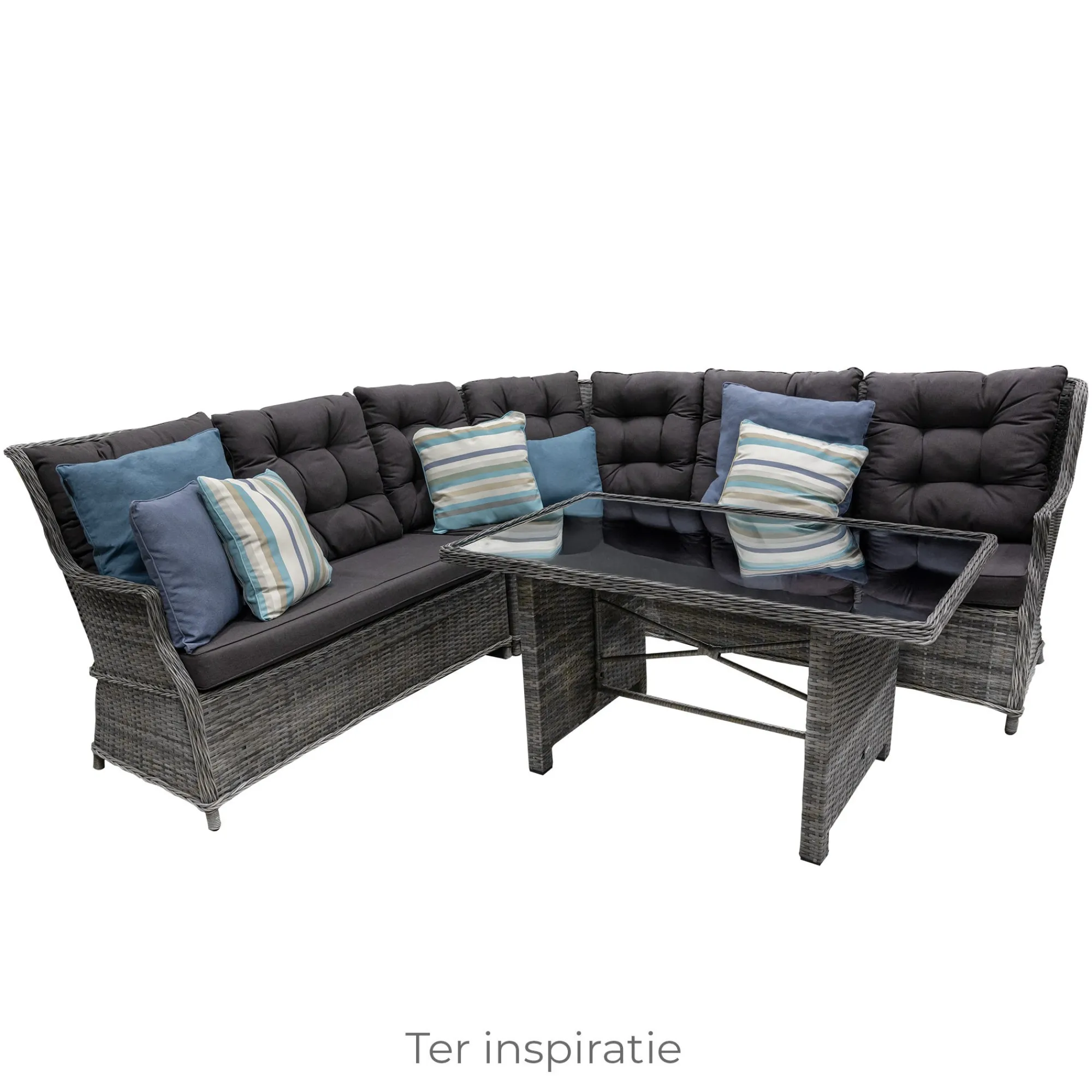 Bois le Duc Tuintafels|Loungesets>Tafel Sicura 130x80 cm Willow Grey