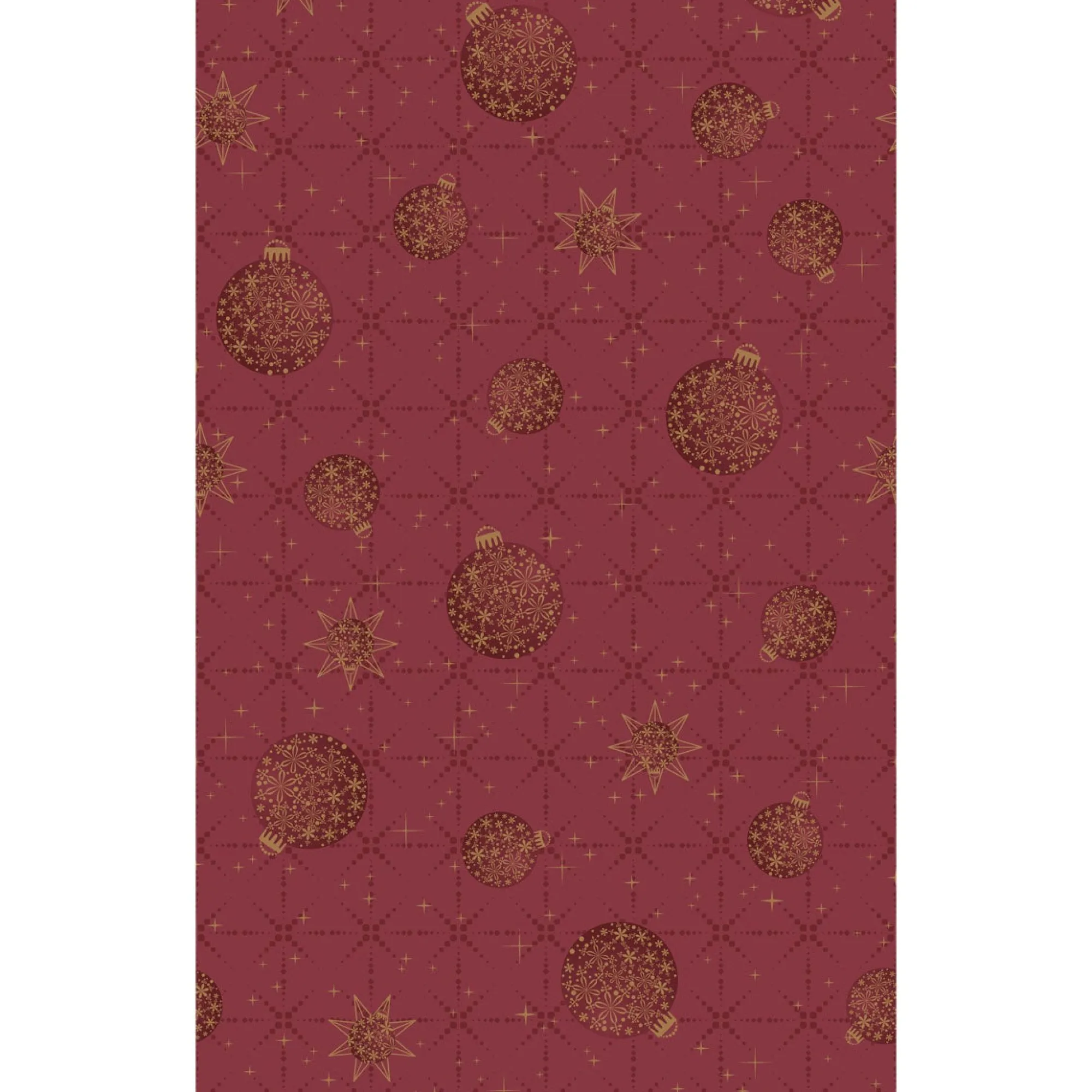 Duni Kerstdecoratie>Tafelkleed cel 138 x 220 cm Gilded Bauble