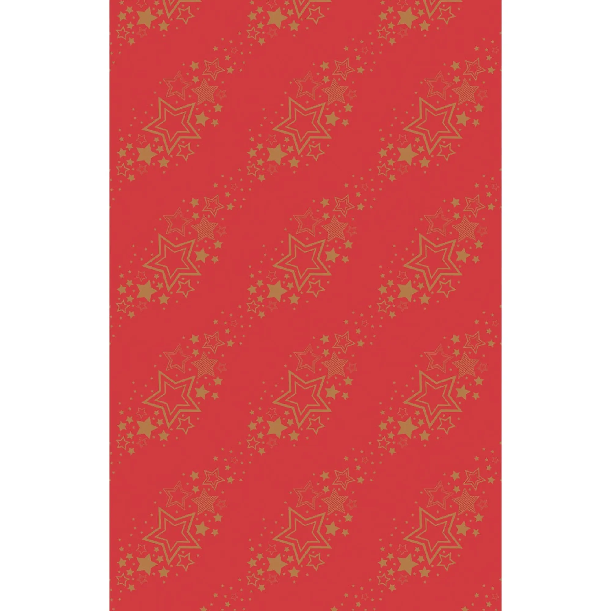 Duni Kerstdecoratie>Tafelkleed cel 138 x 220 cm Holiday Star Red
