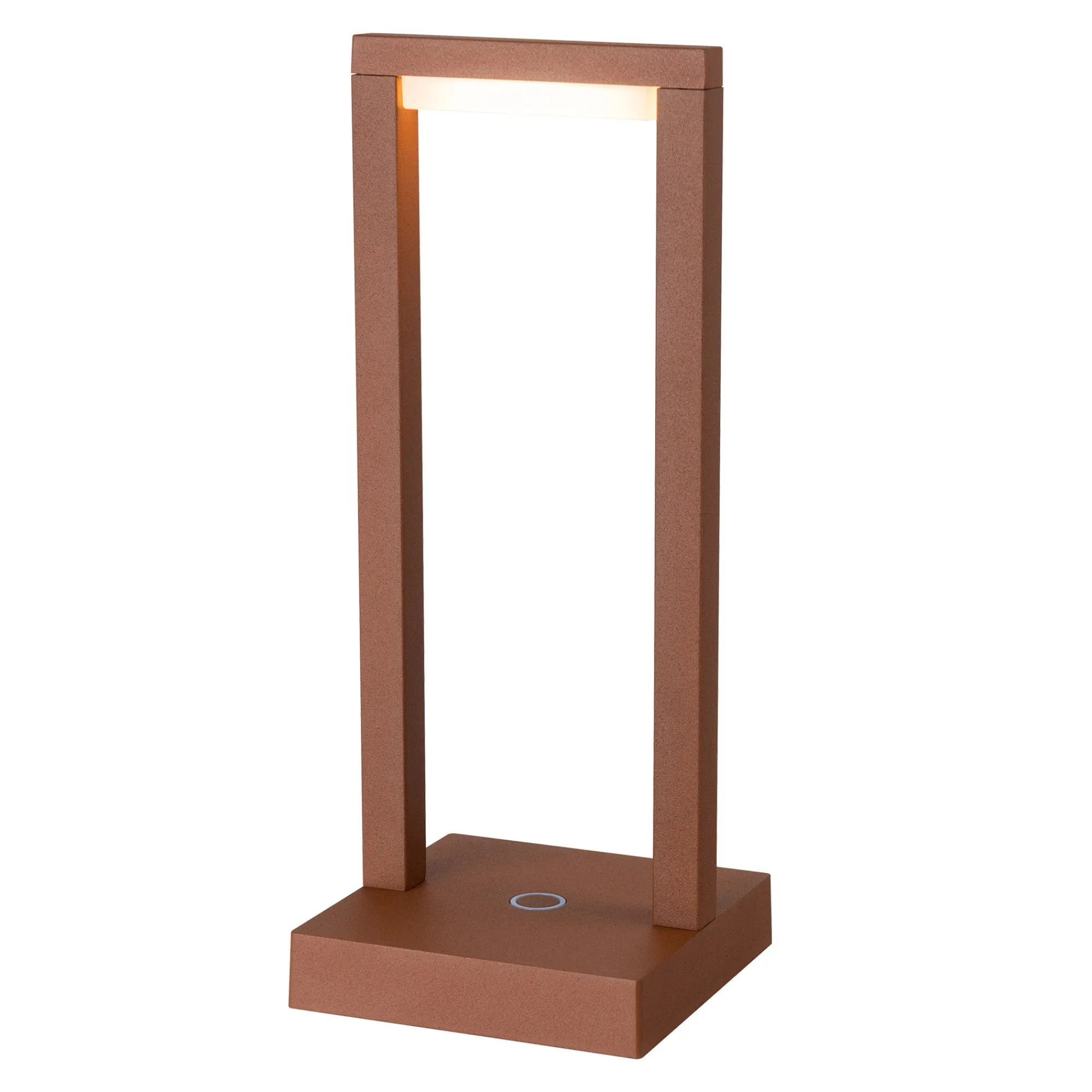 Diamant Binnenverlichting>Tafellamp Fiorana LED oplaadbaar bruin
