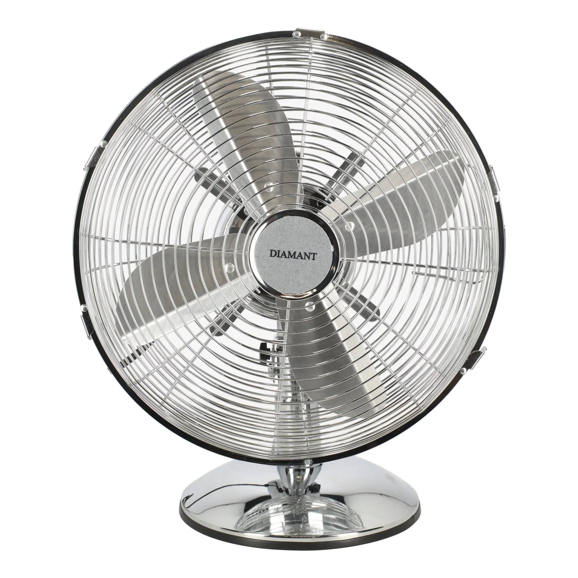 Diamant Verkoeling>Tafelventilator chroom 30cm