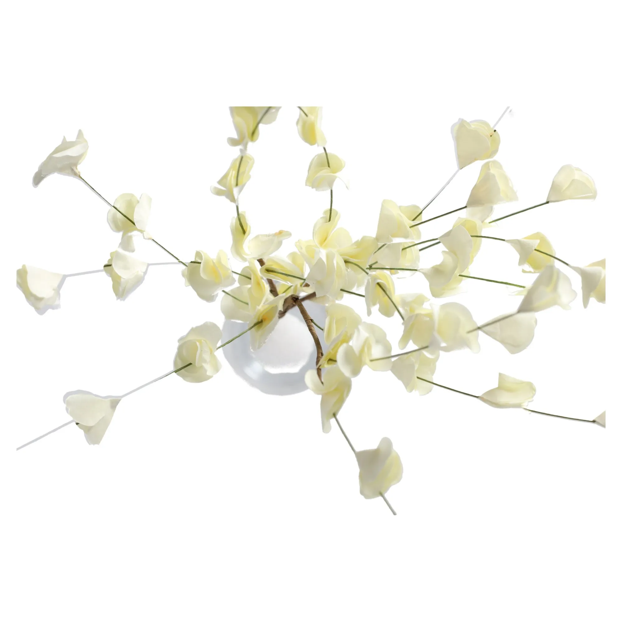 O'malley Kunstplanten En Kunstbloemen>Tak blad cream 60 cm