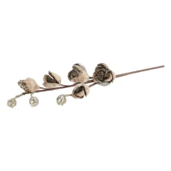 Kerstdecoratie|Kunstplanten En Kunstbloemen>Tak Magnolia 89cm winter lux champagne