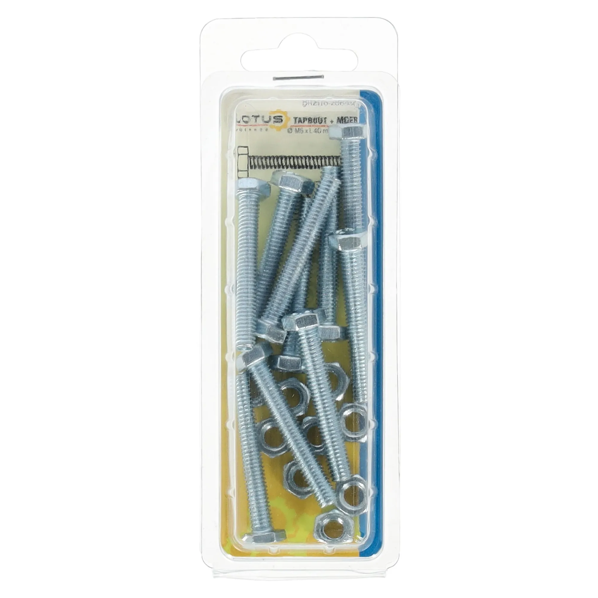 Lotus Bouw>Tapbout met moer M6 x 40 mm 10st.