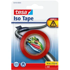 Tesa Bouw>Tape elektrisch isolatie rood 10M