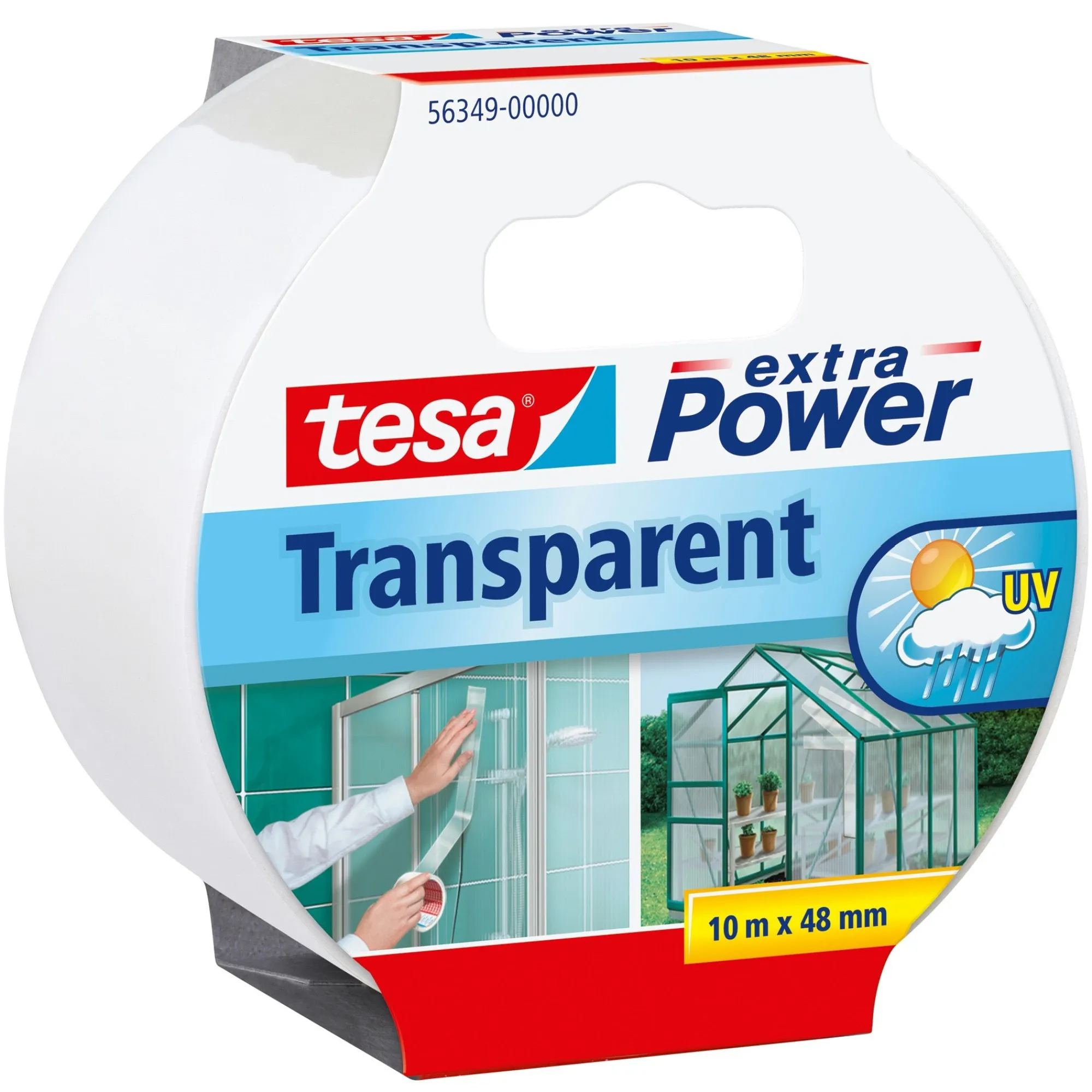 Tesa Bouw>Tape Power uni 50mmx10M transparant