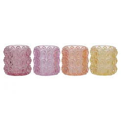 Kaarsen>Theelichthouder bubble 7 x 7 cm