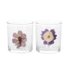 O'malley Kaarsen>Theelichthouder glas bloem 8 cm