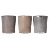 O'malley Kaarsen>Theelichthouder glas rustiek 6 cm 4 assorti