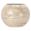 Natural Collections Kaarsen>Theelichthouder van glas, zilver, 10 cm 2 assorti