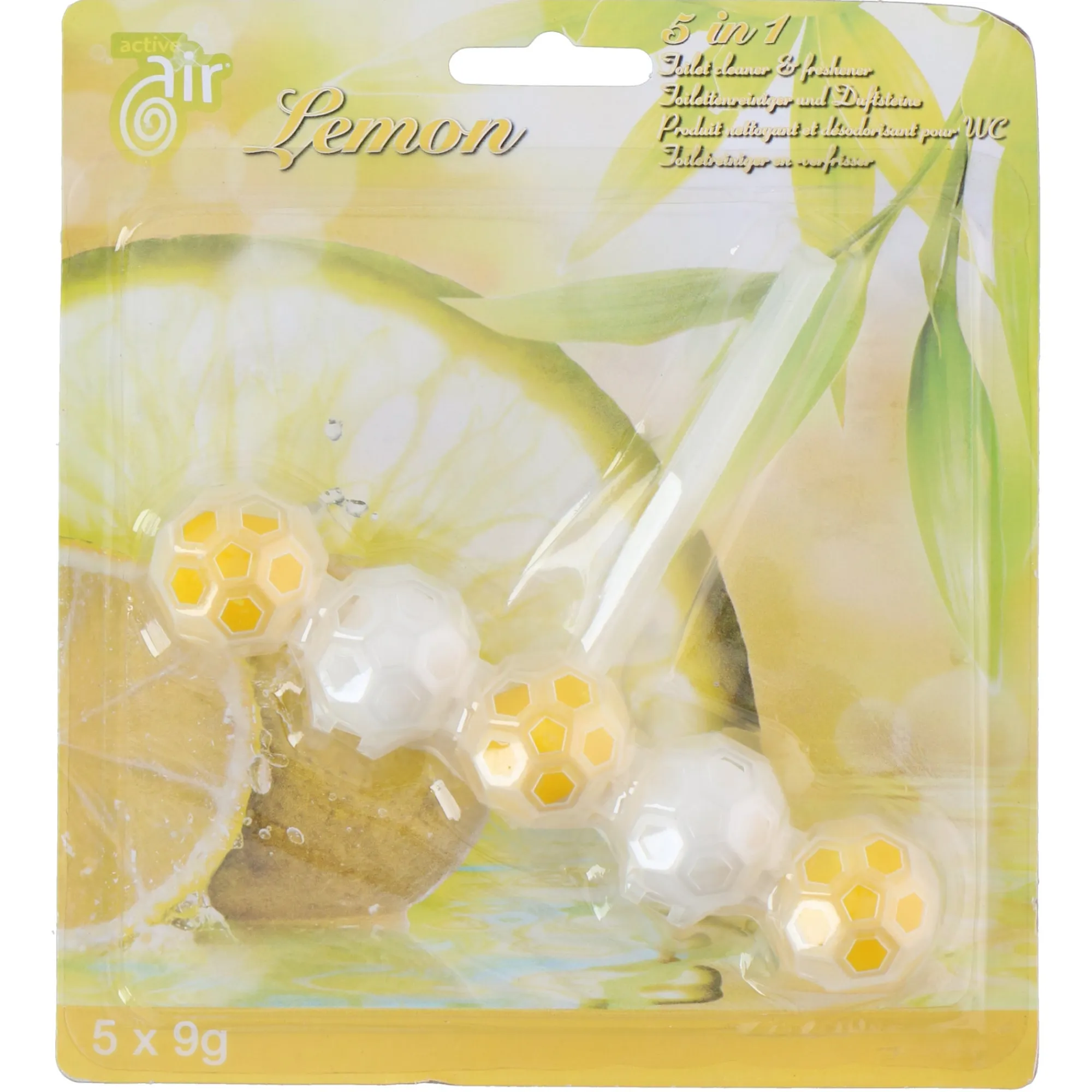 Active Air Schoonmaken>Toiletblokjes 5x9G assorti