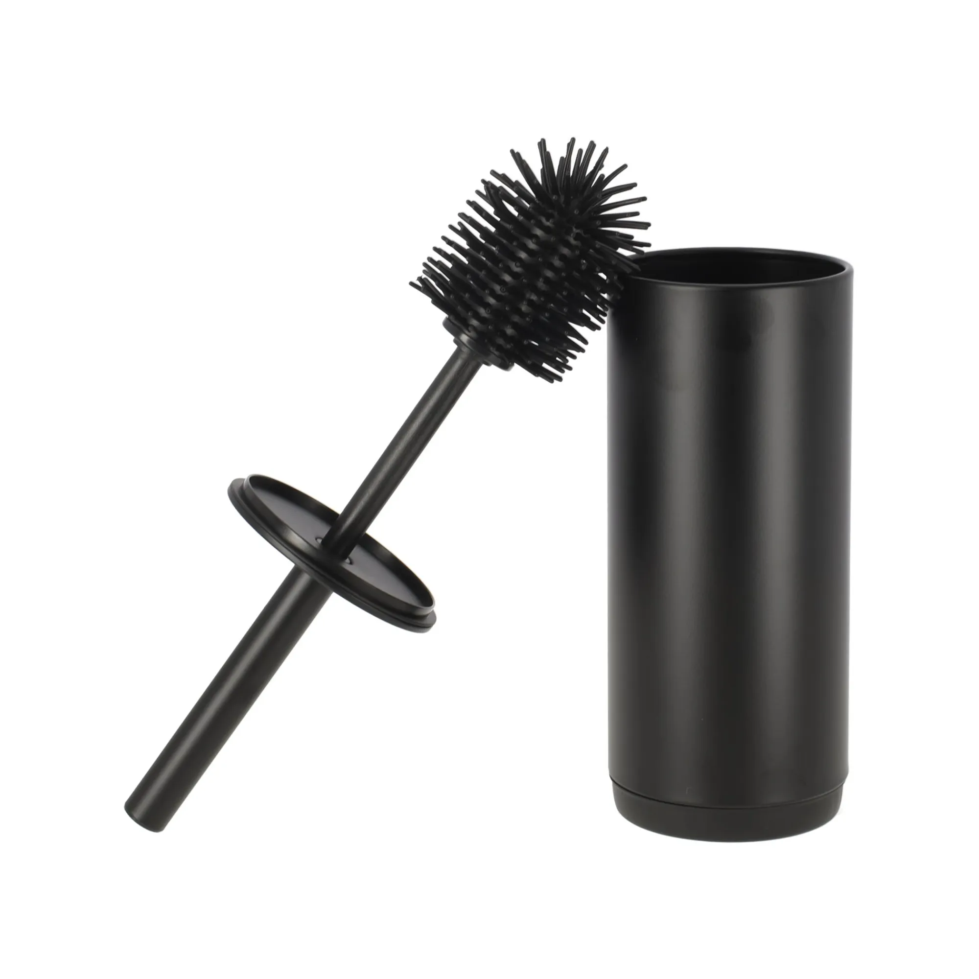 Nevac Schoonmaken>Toiletborstel met houder soft close zwart