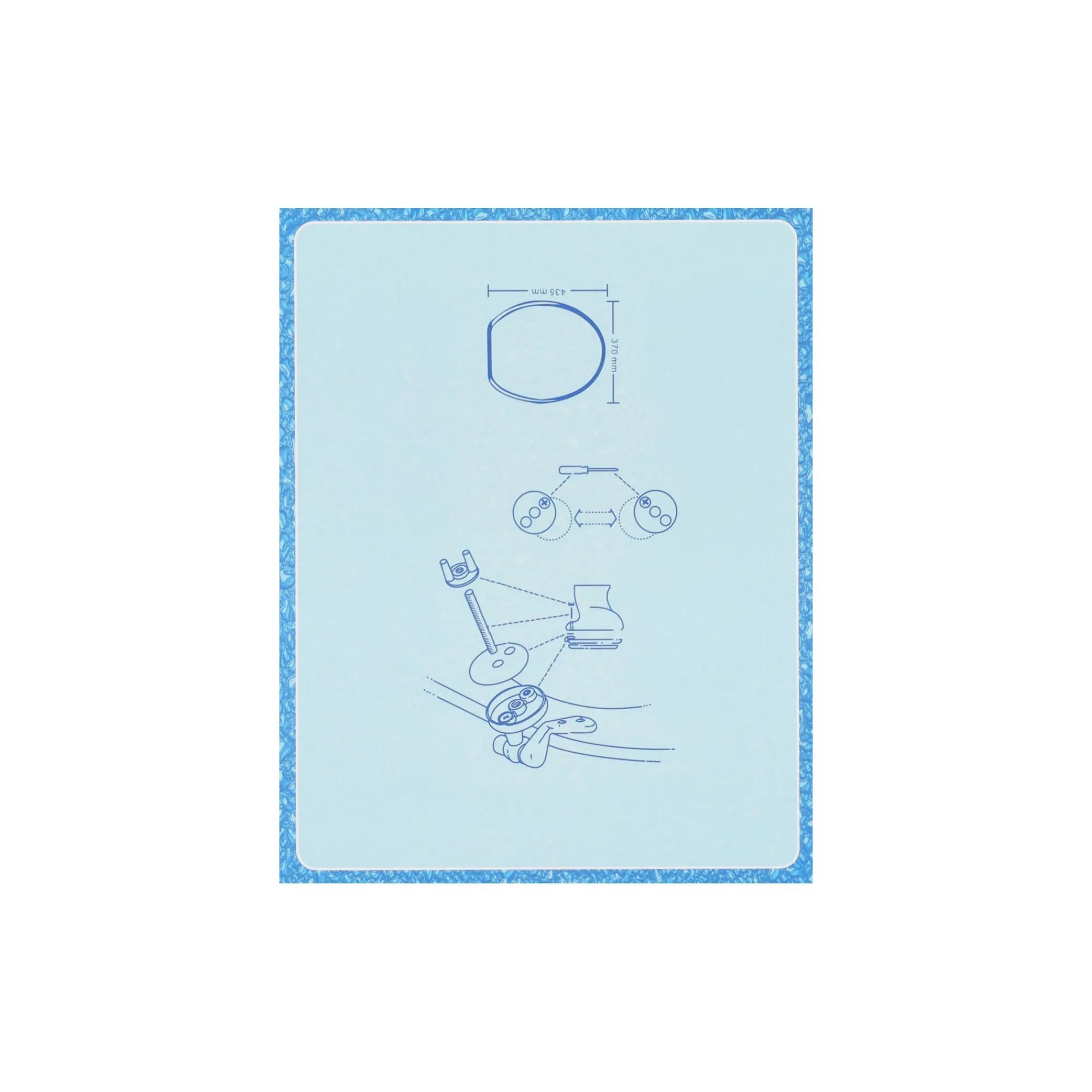 Van Cranenbroek Badkameraccessoires>Toiletbril print marmer wit